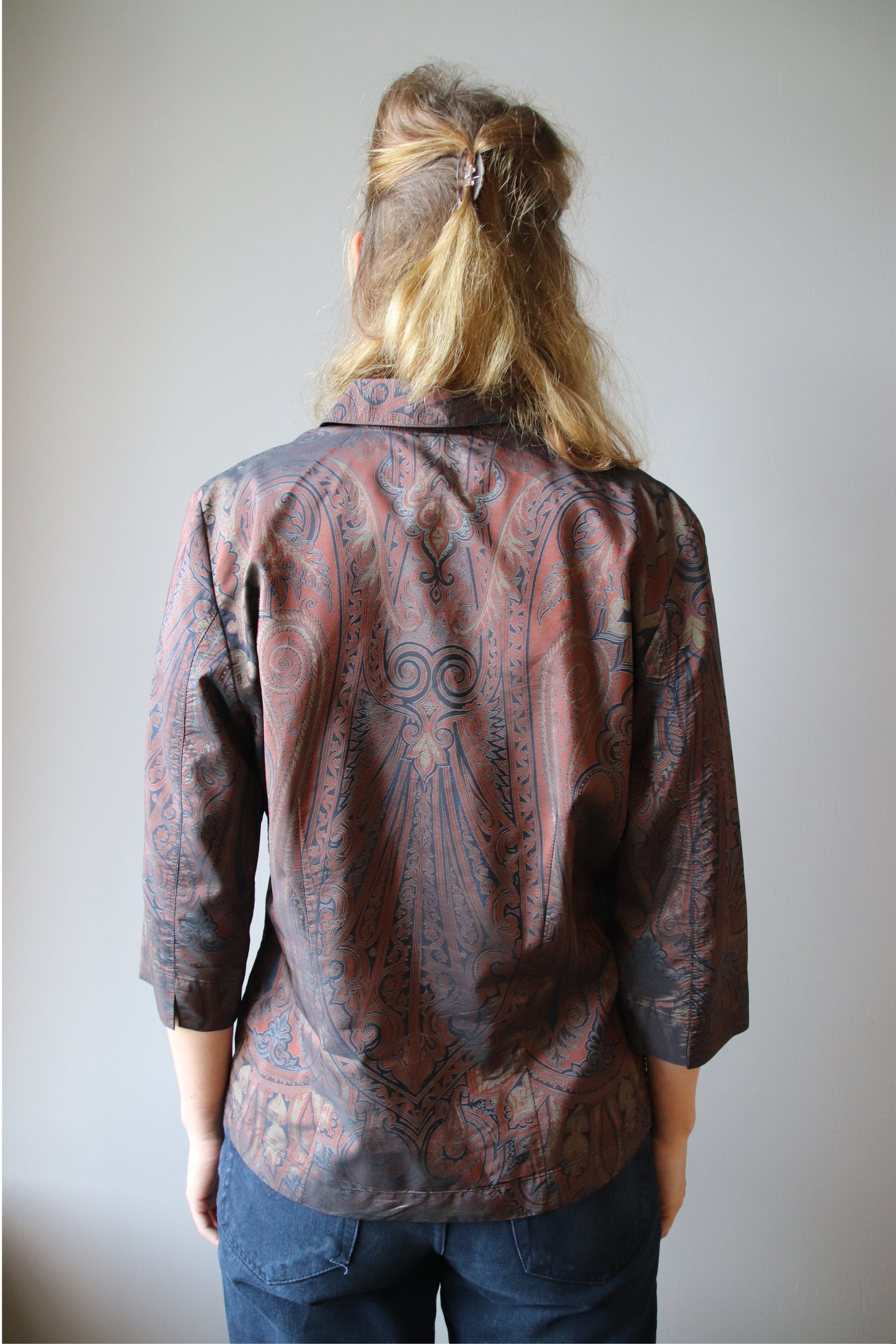 katherine paisley printed blouse - M