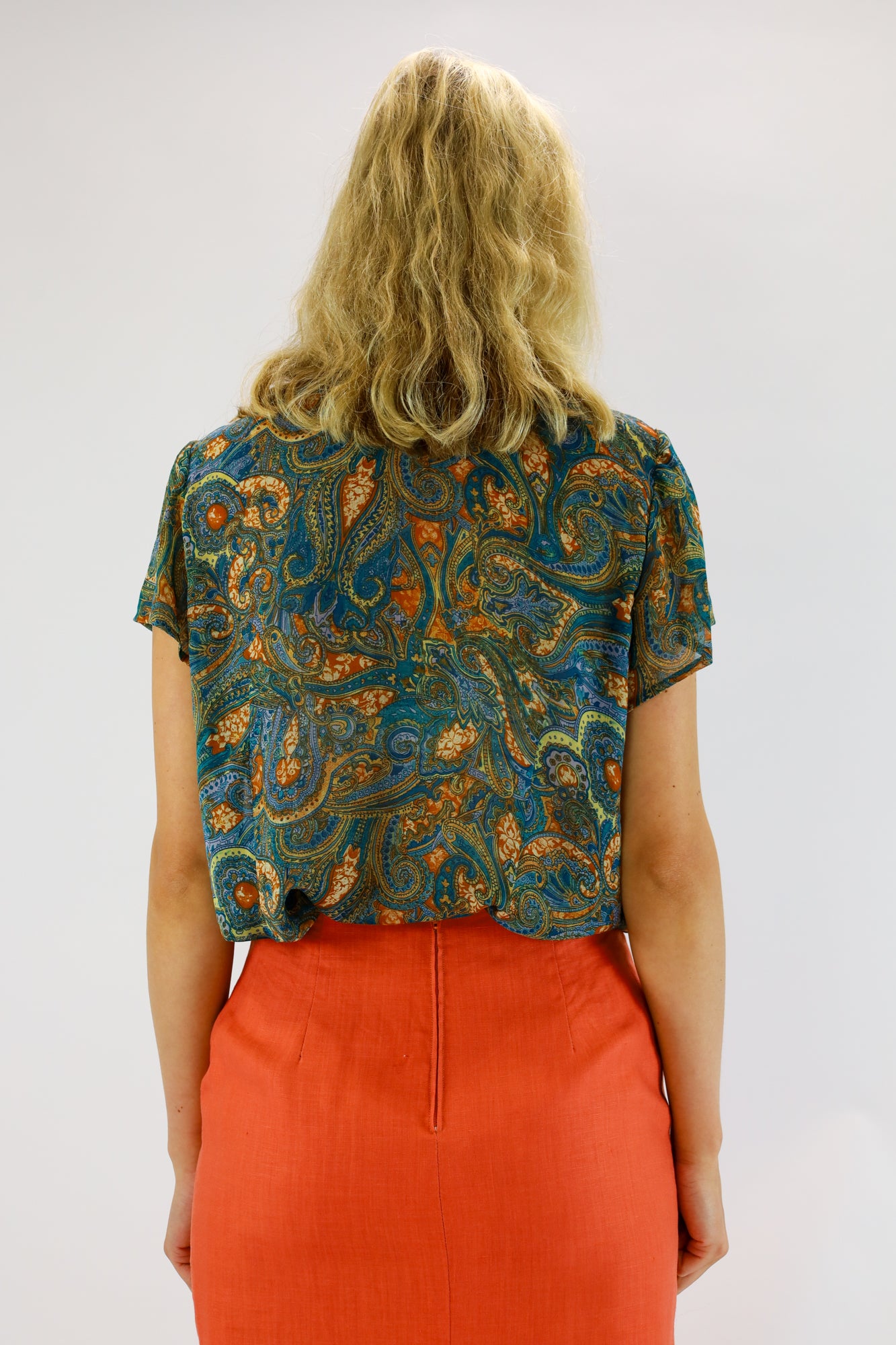 shira paisley blouse - S/M