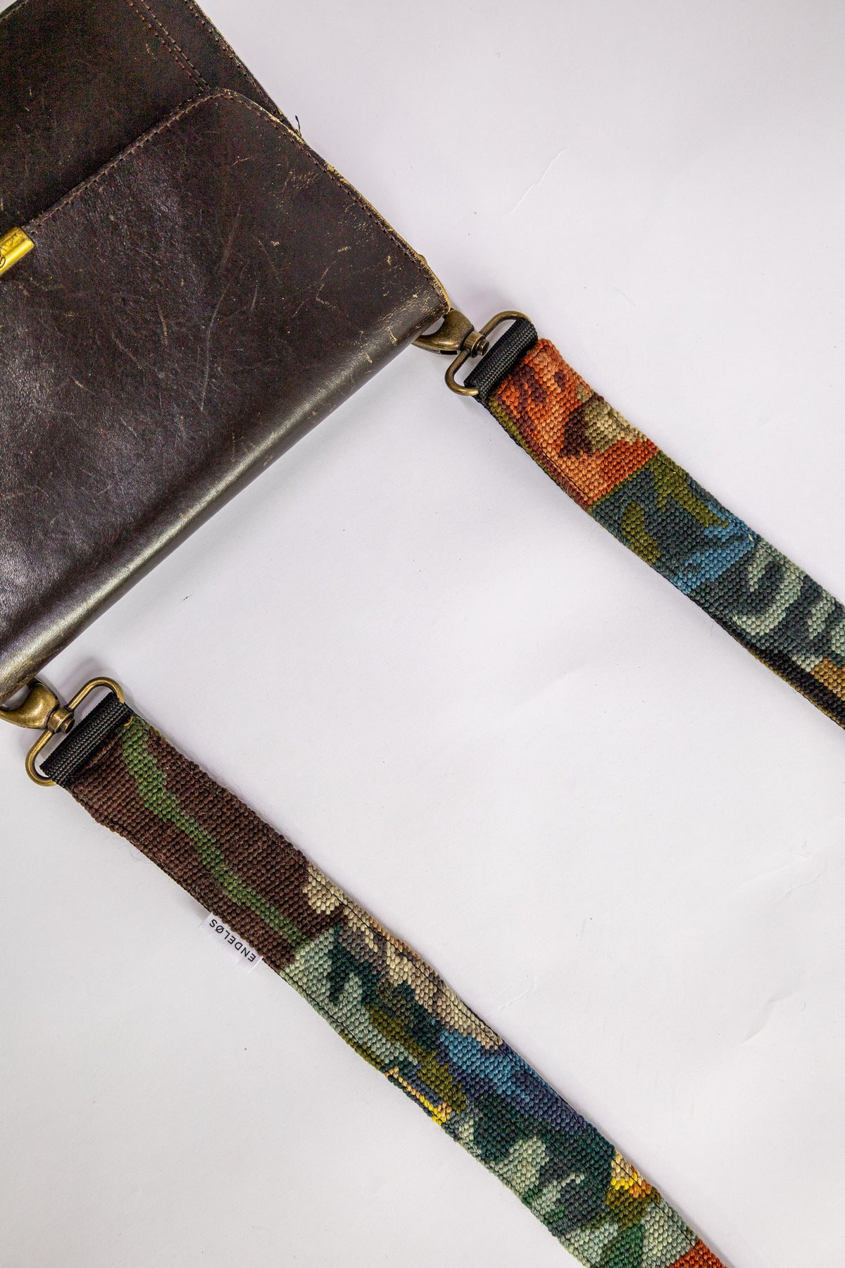 strap van vintage borduurwerk - goudweger - 190 cm
