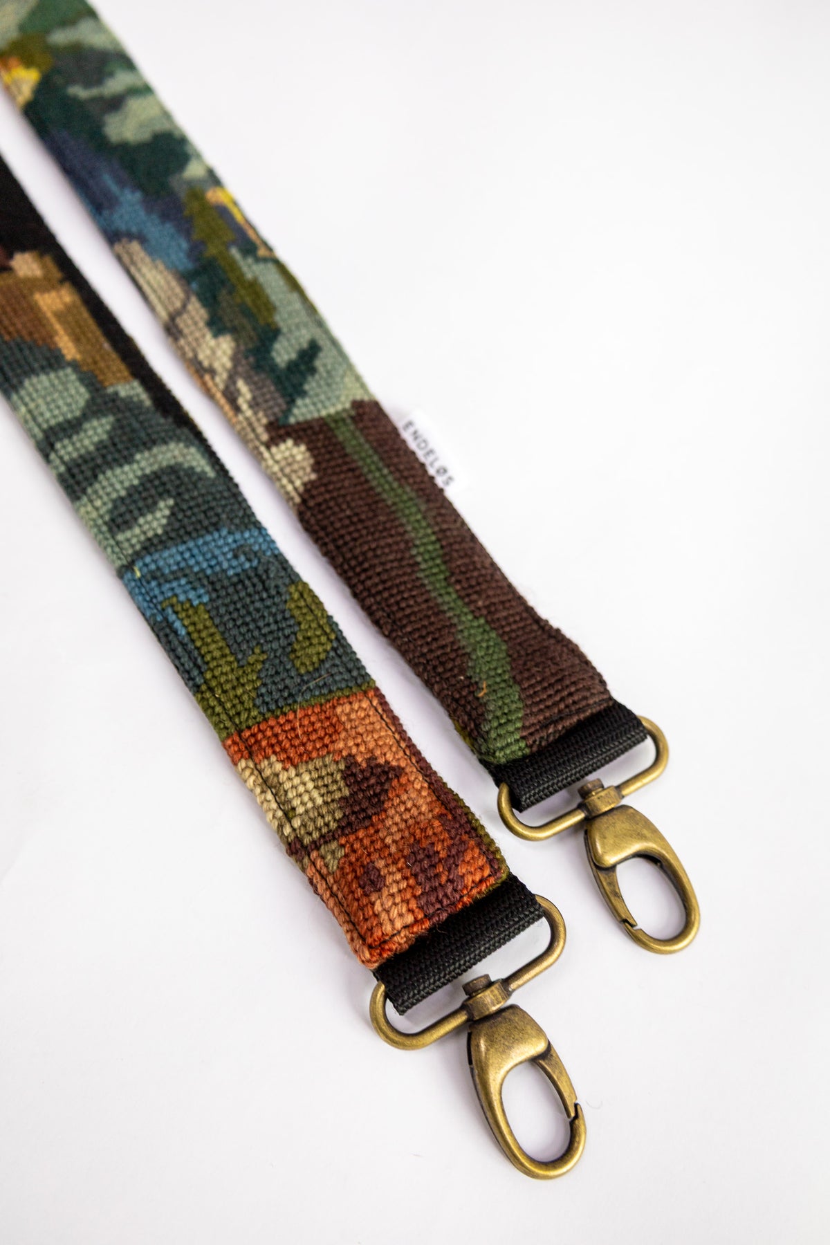 strap van vintage borduurwerk - goudweger - 190 cm