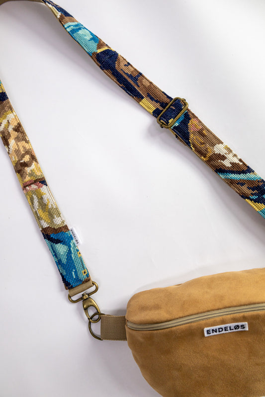 strap van vintage borduurwerk - kapitein - verstelbaar
