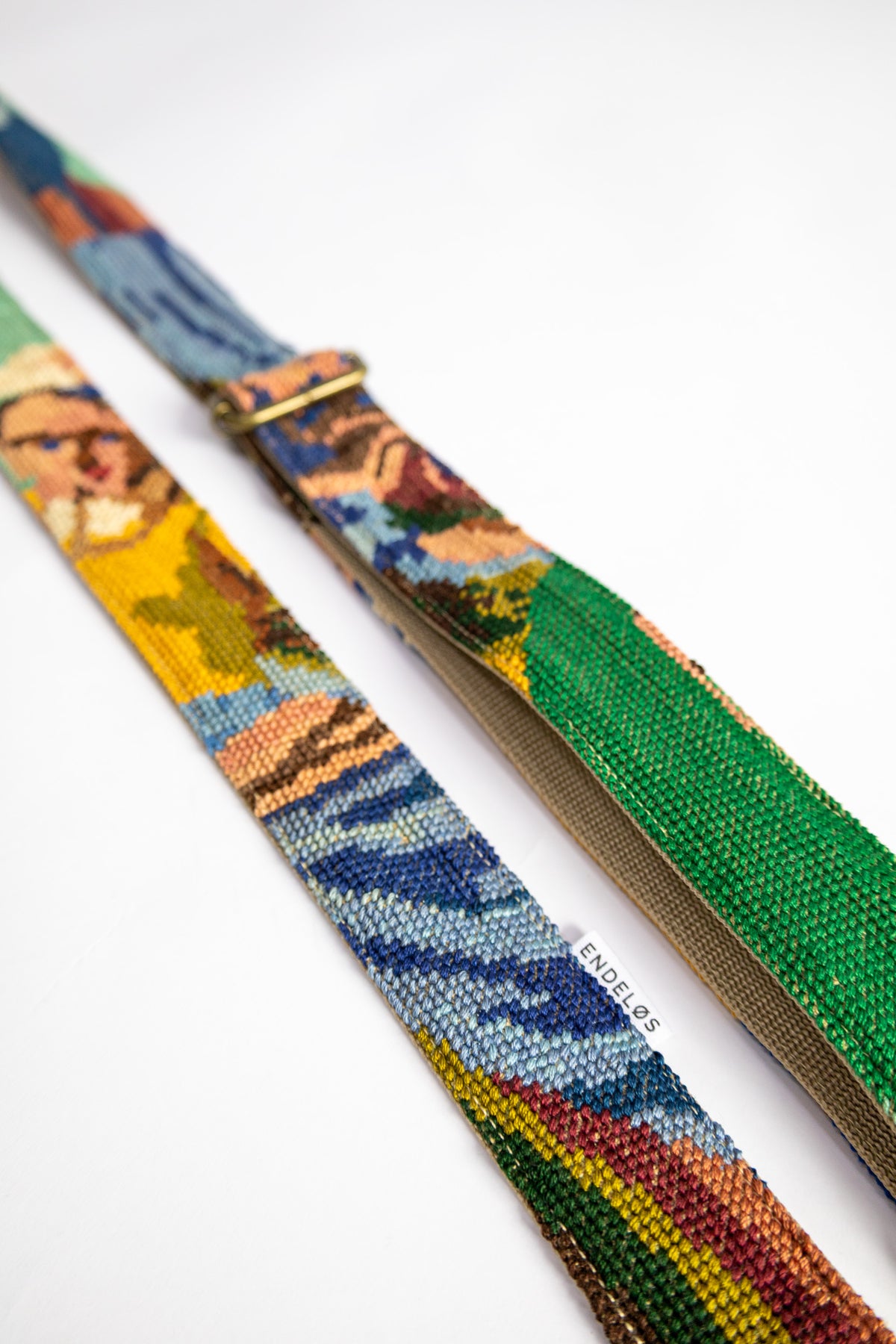 strap van vintage borduurwerk - melkmeisje - verstelbaar