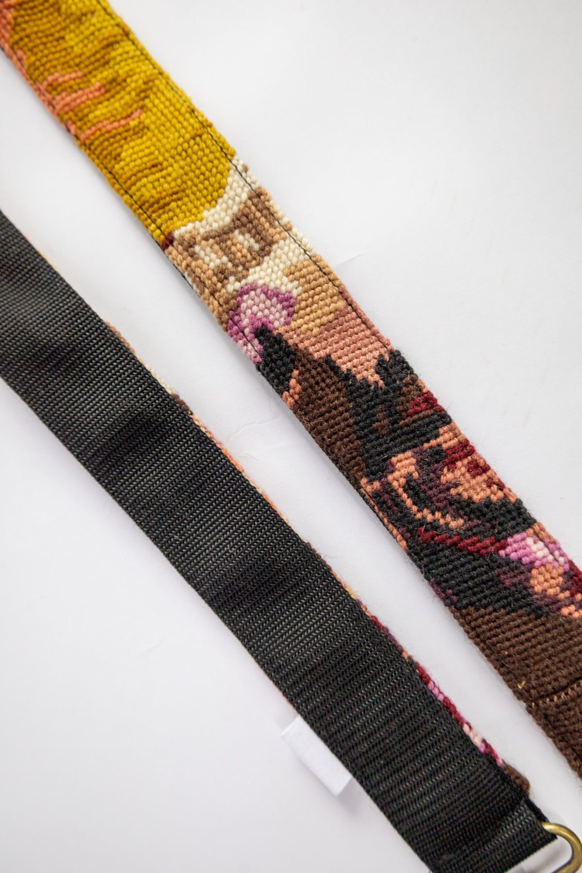 strap van vintage borduurwerk - lezer - 185 cm