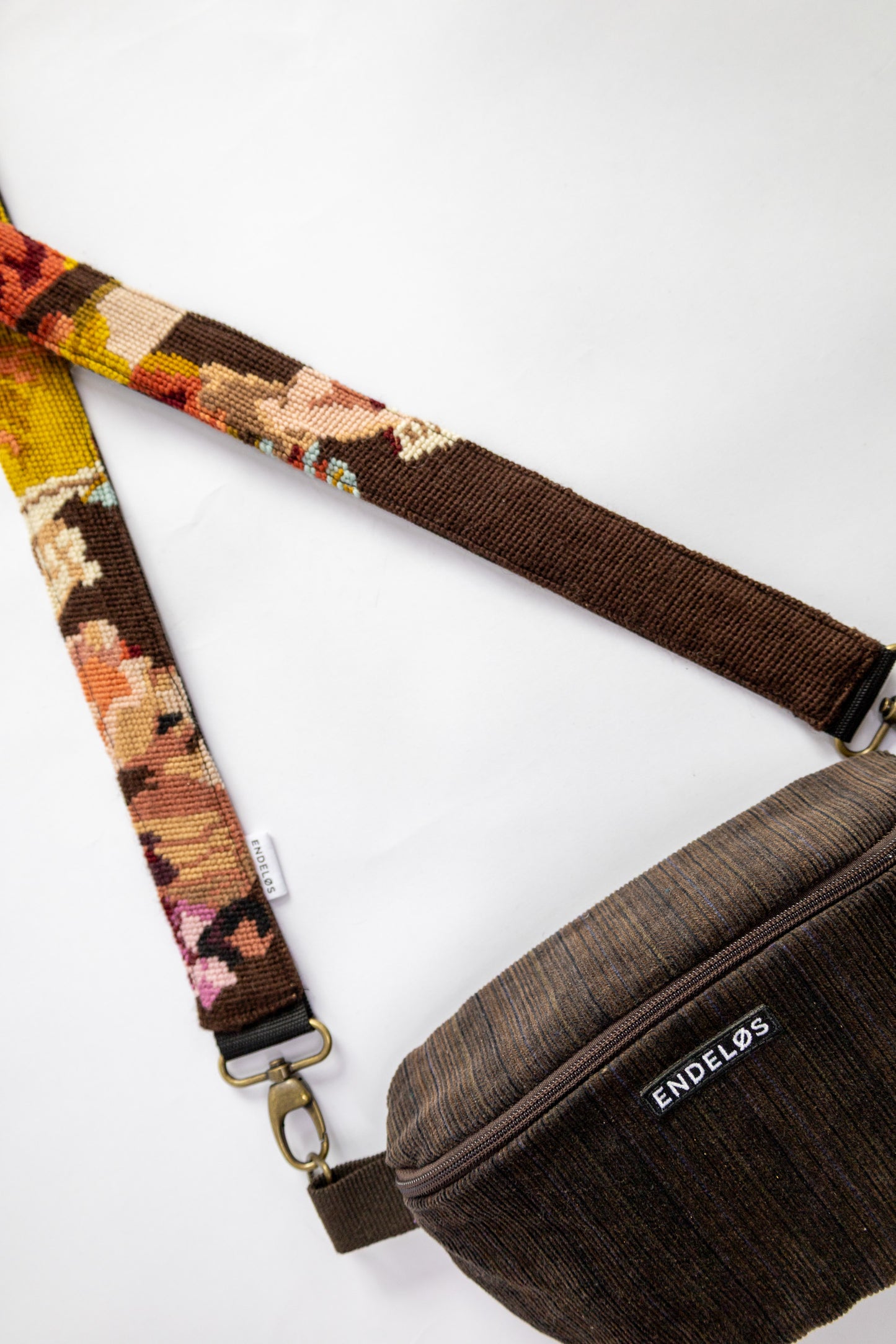 strap van vintage borduurwerk - lezer - 185 cm