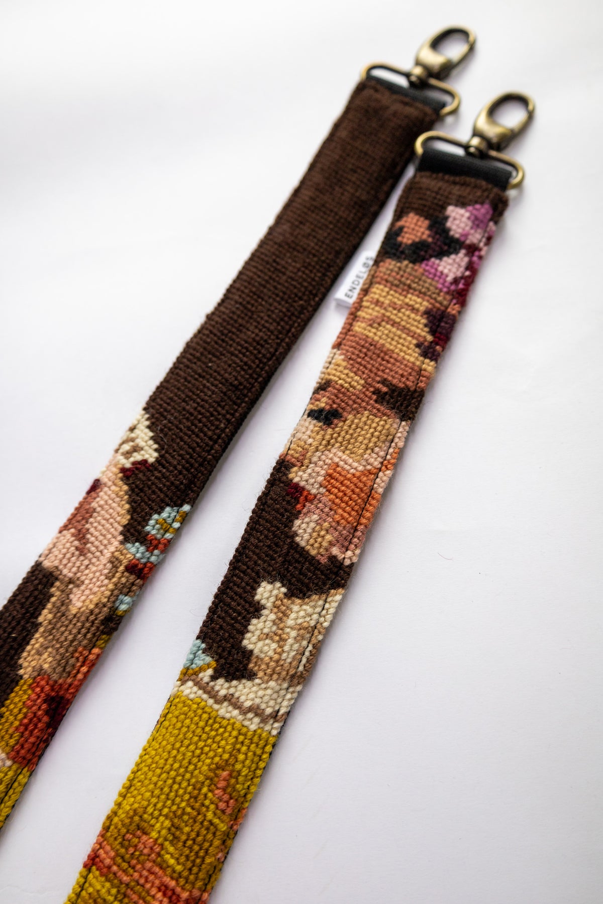 strap van vintage borduurwerk - lezer - 185 cm