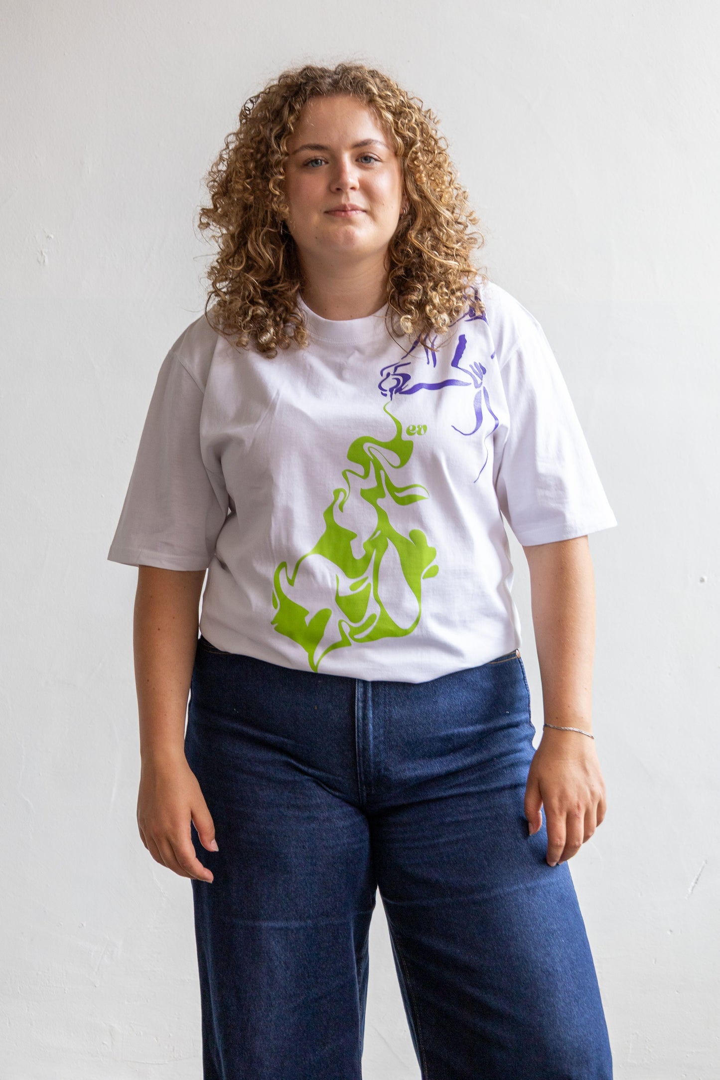 exclusieve Endeløs tee - melkmeisje & swirl I