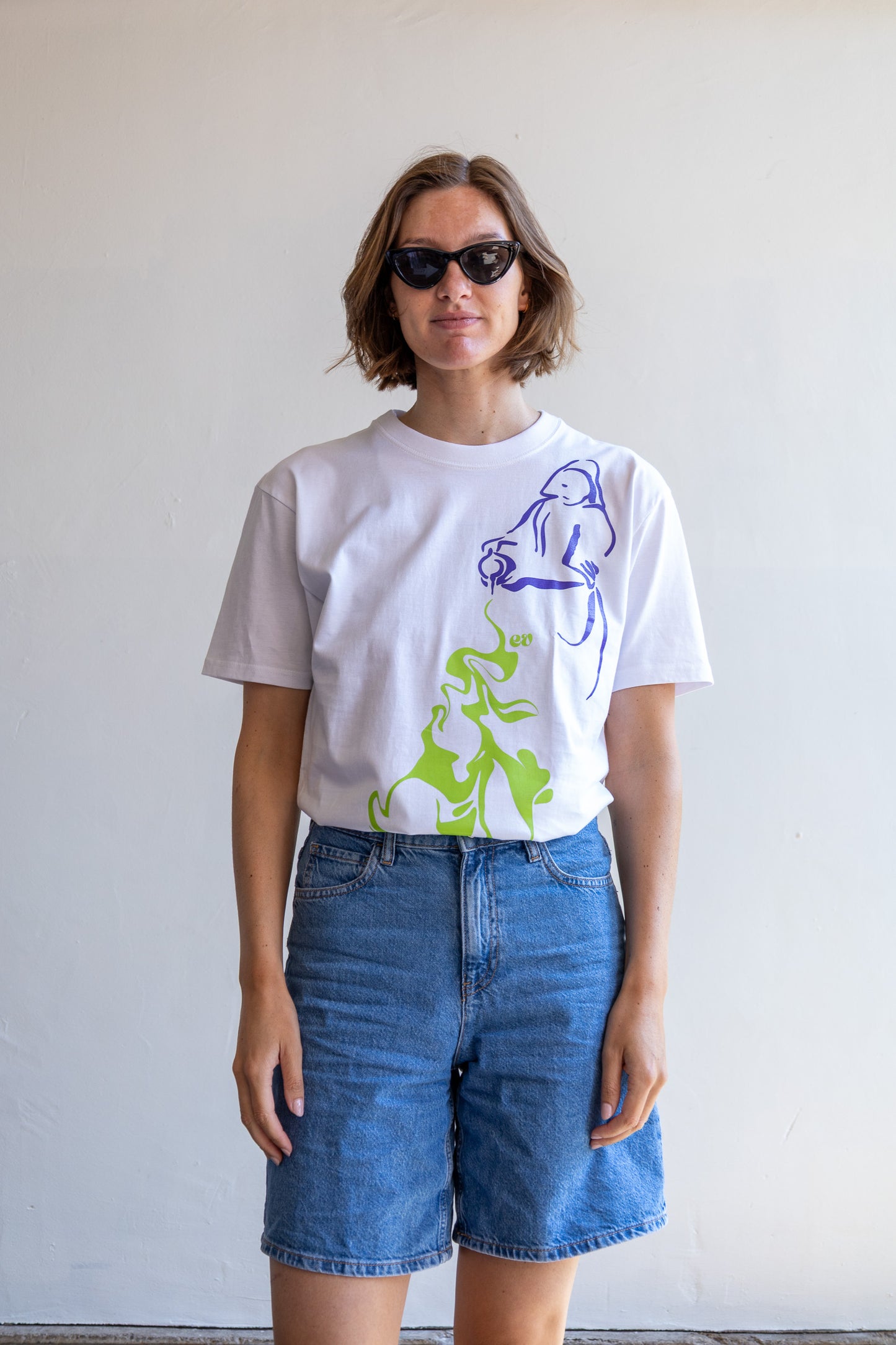 exclusieve Endeløs tee - melkmeisje & swirl I