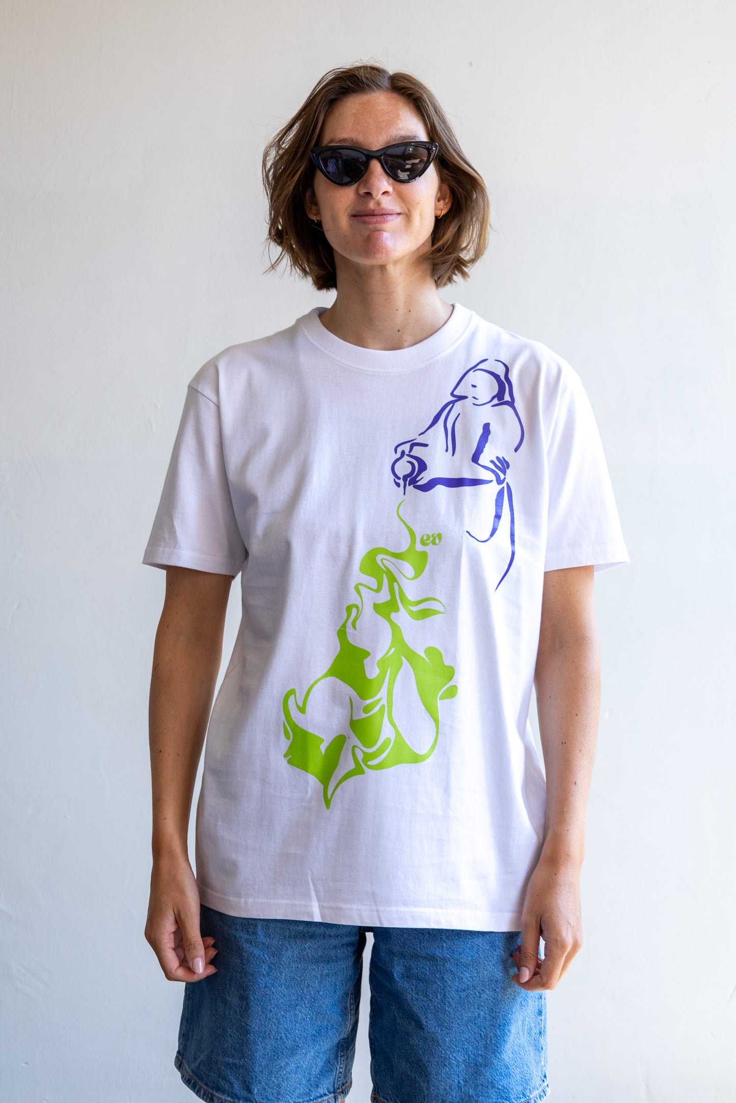 exclusieve Endeløs tee - melkmeisje & swirl I