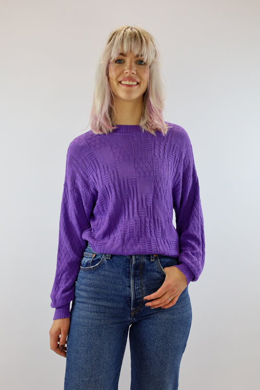 victoiri purple knit - M/L