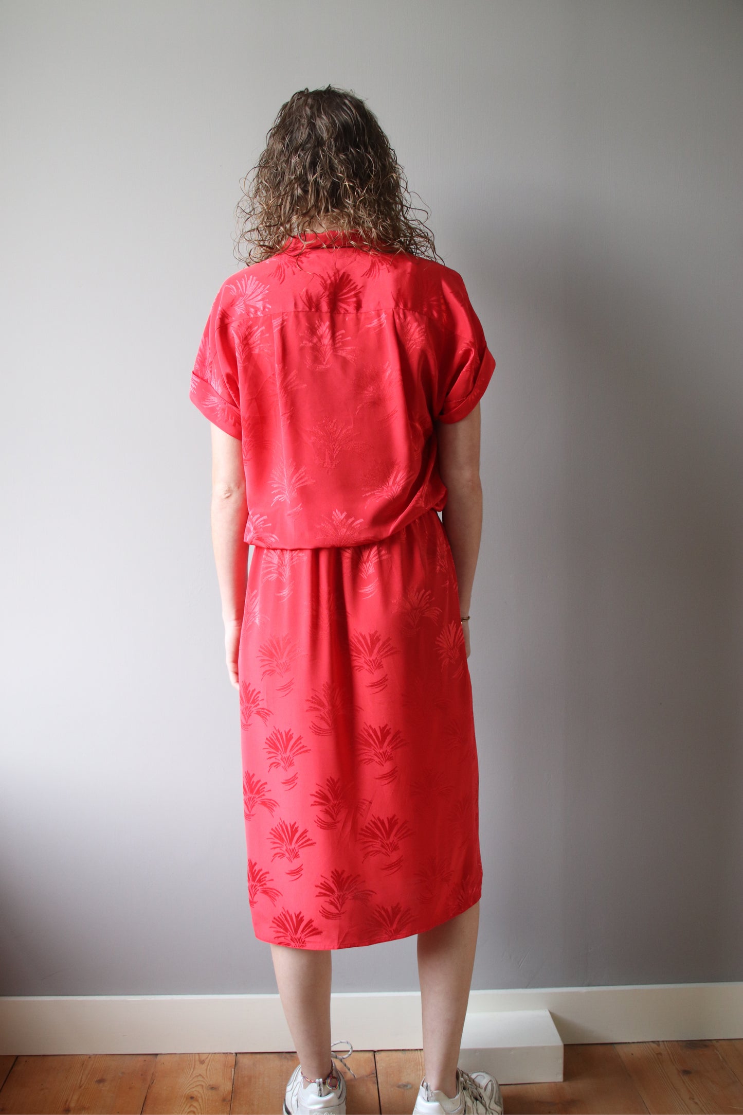 kiki red dress - L