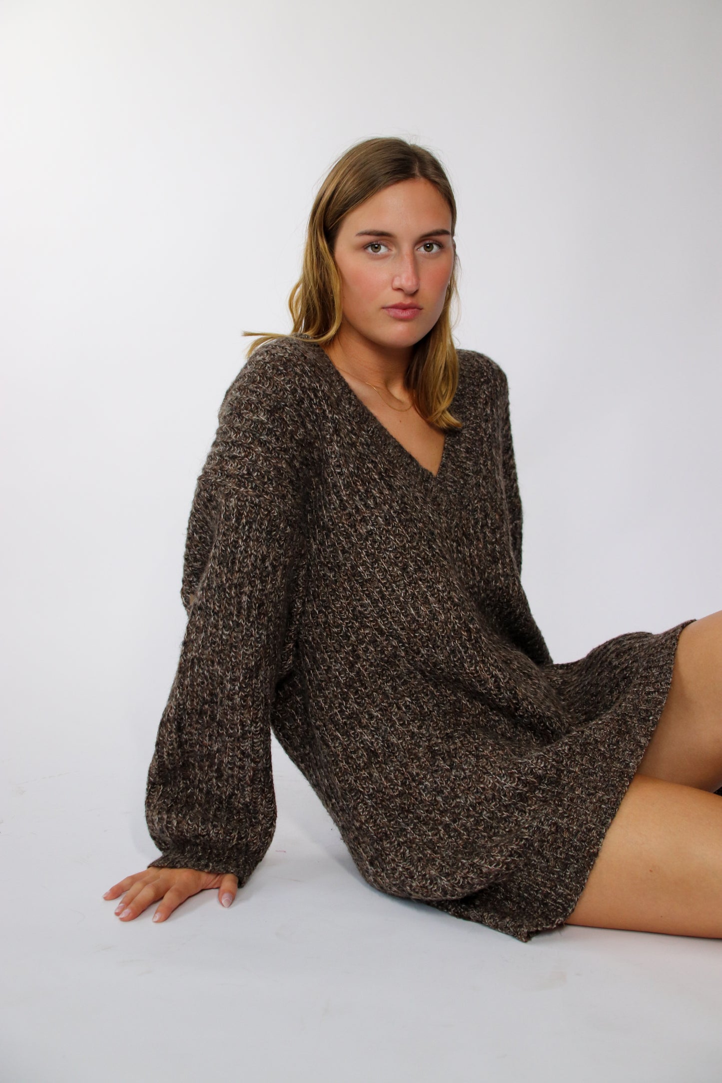 terra knitted sweater - XXL