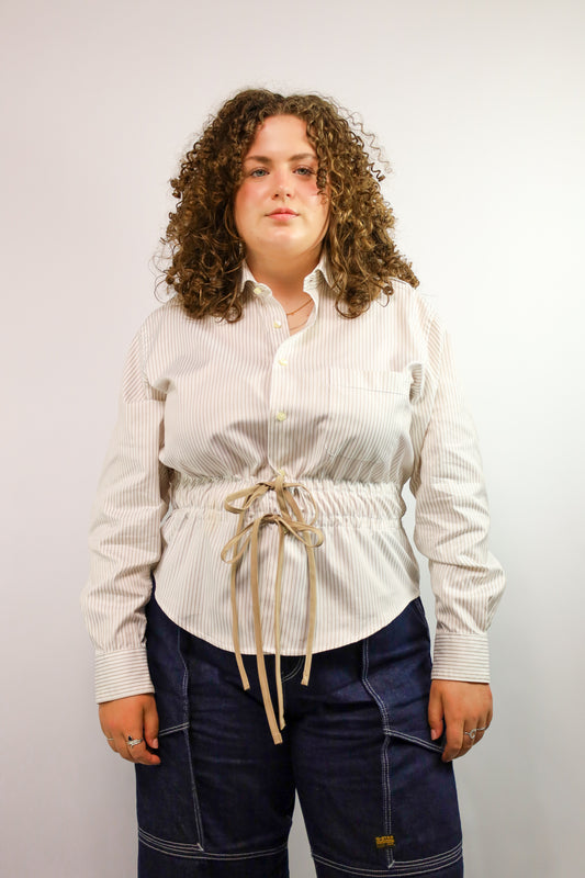 revived blouse - deige - S up to XXL