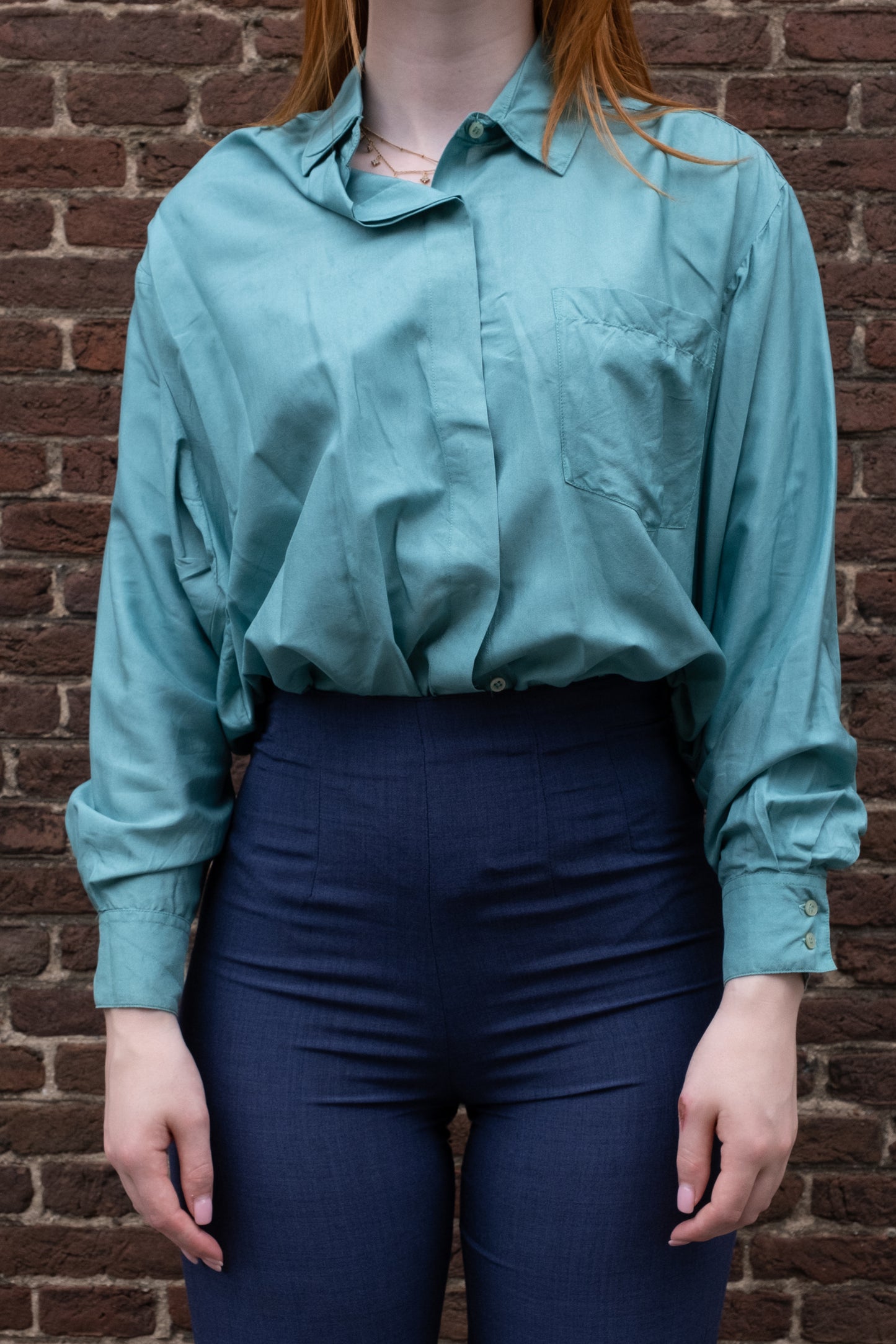 quinten silk blouse - L/XL