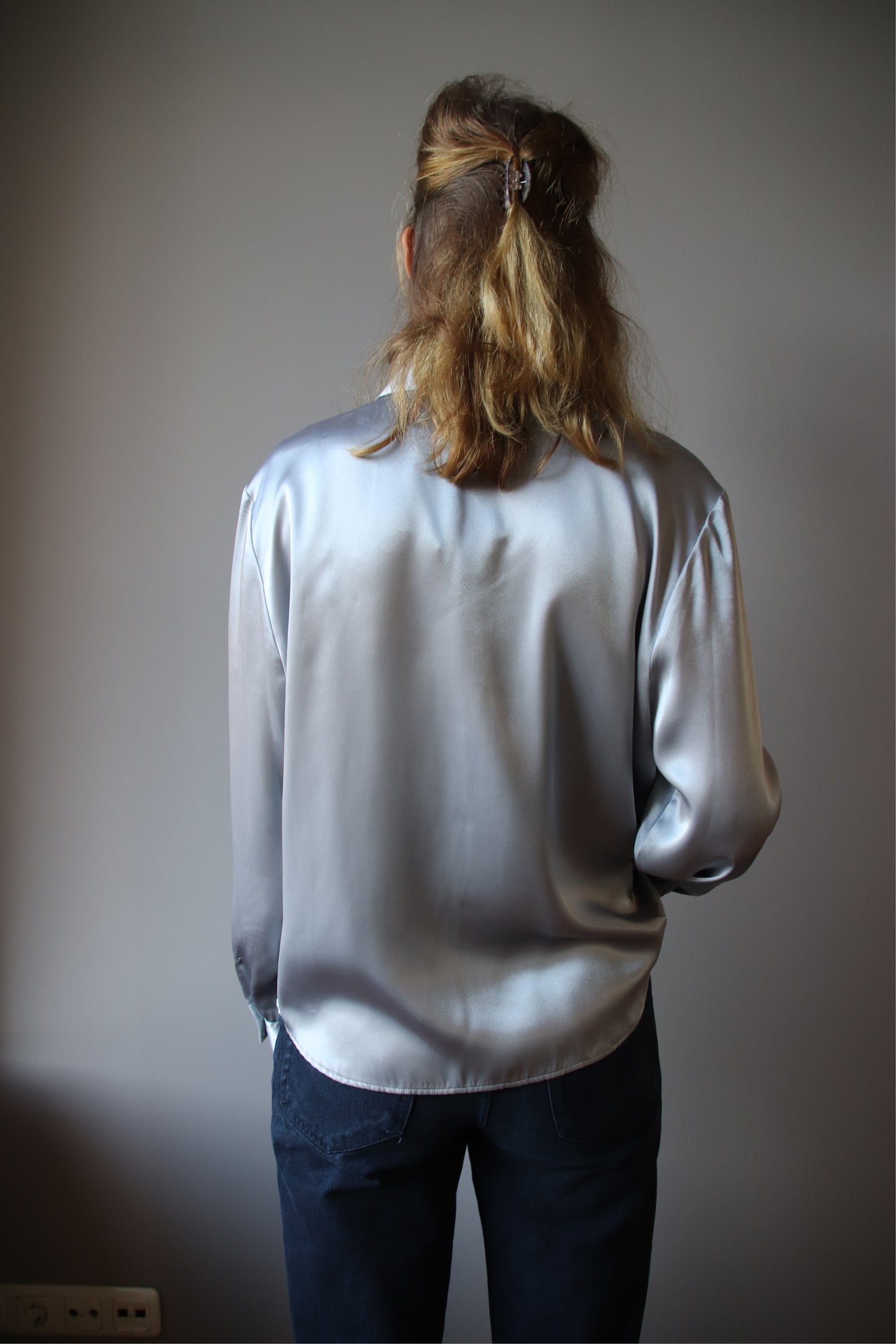 josephine silver blouse - M