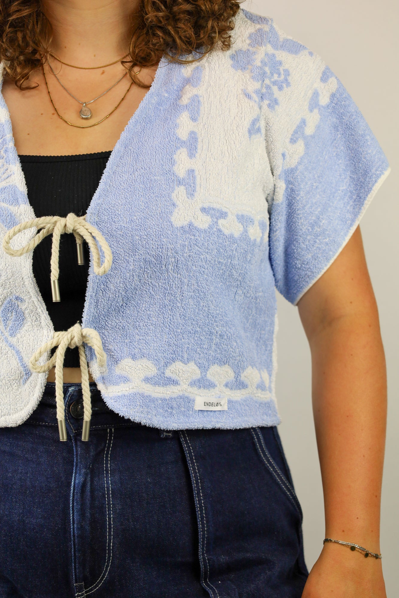terry top - ice blue - S/M