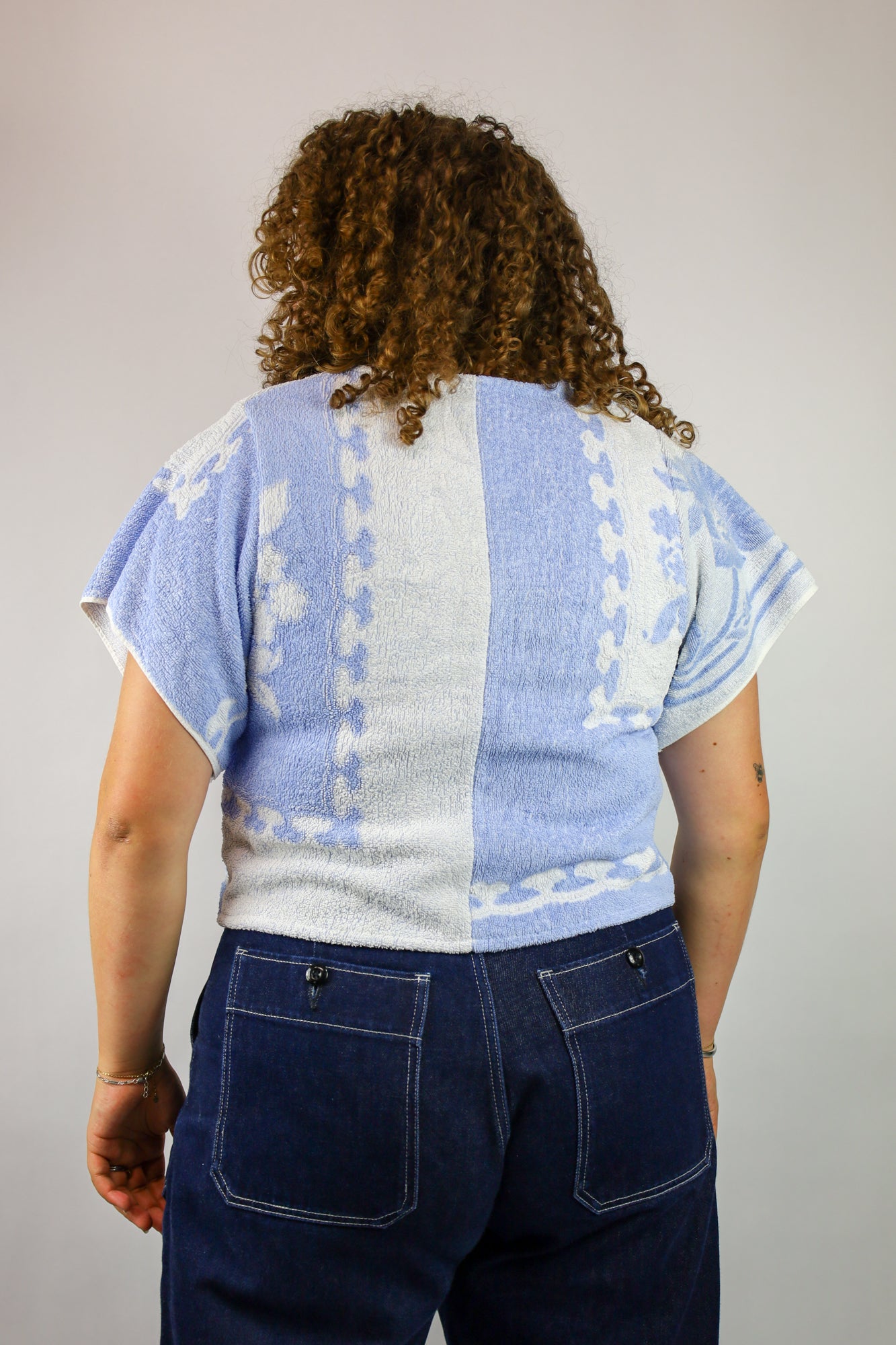 terry top - ice blue - S/M