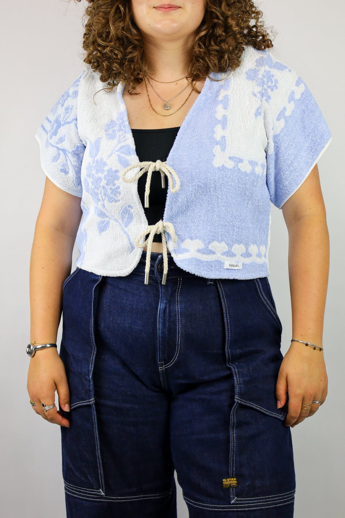 terry top - ice blue - S/M