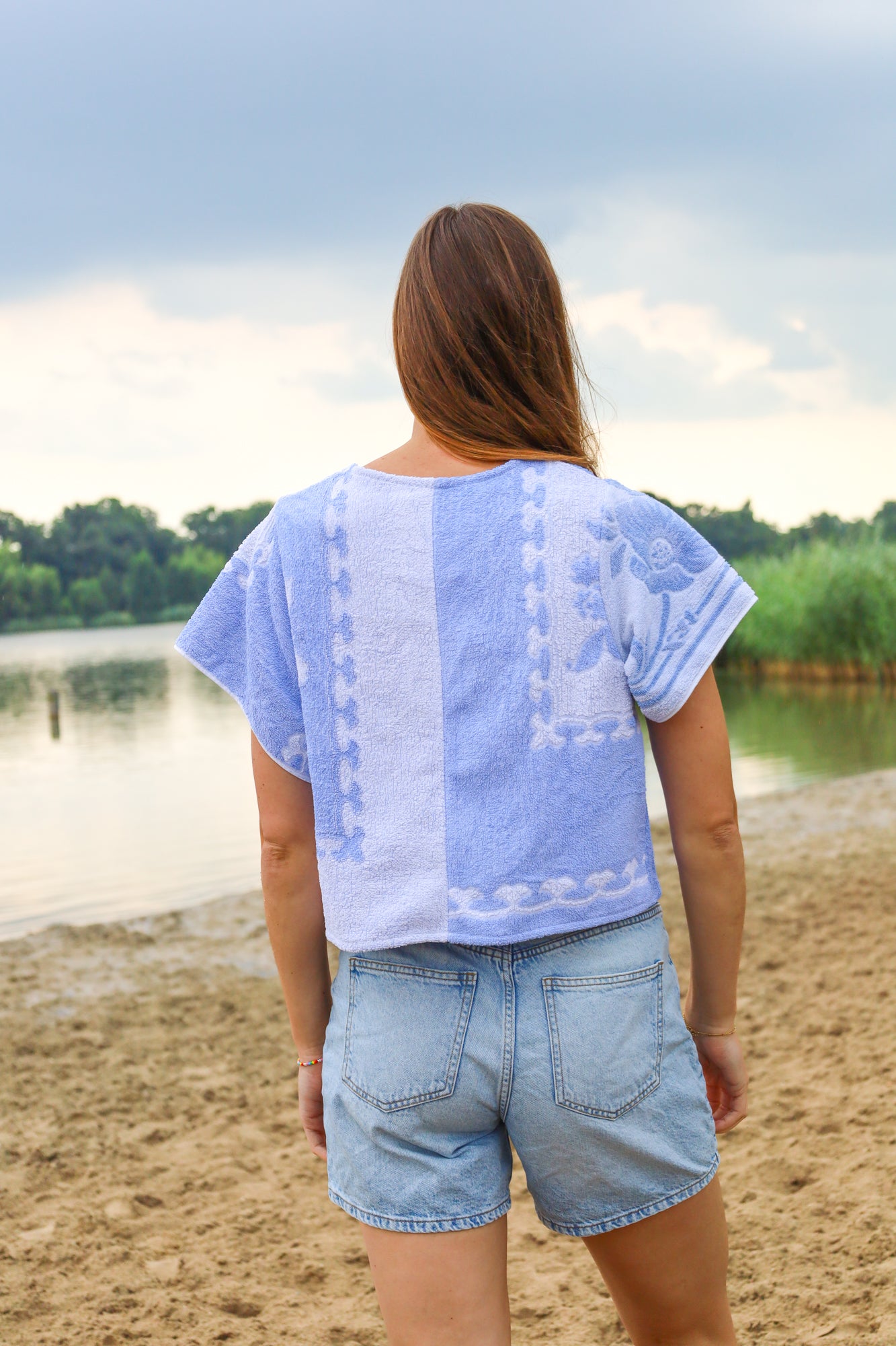 terry top - ice blue - S/M
