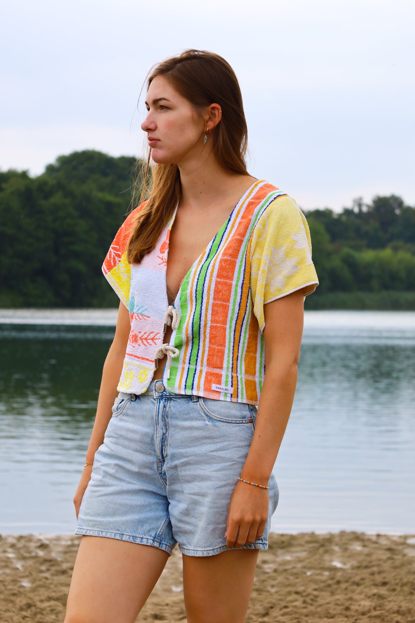 terry top - multi coco  - S/M