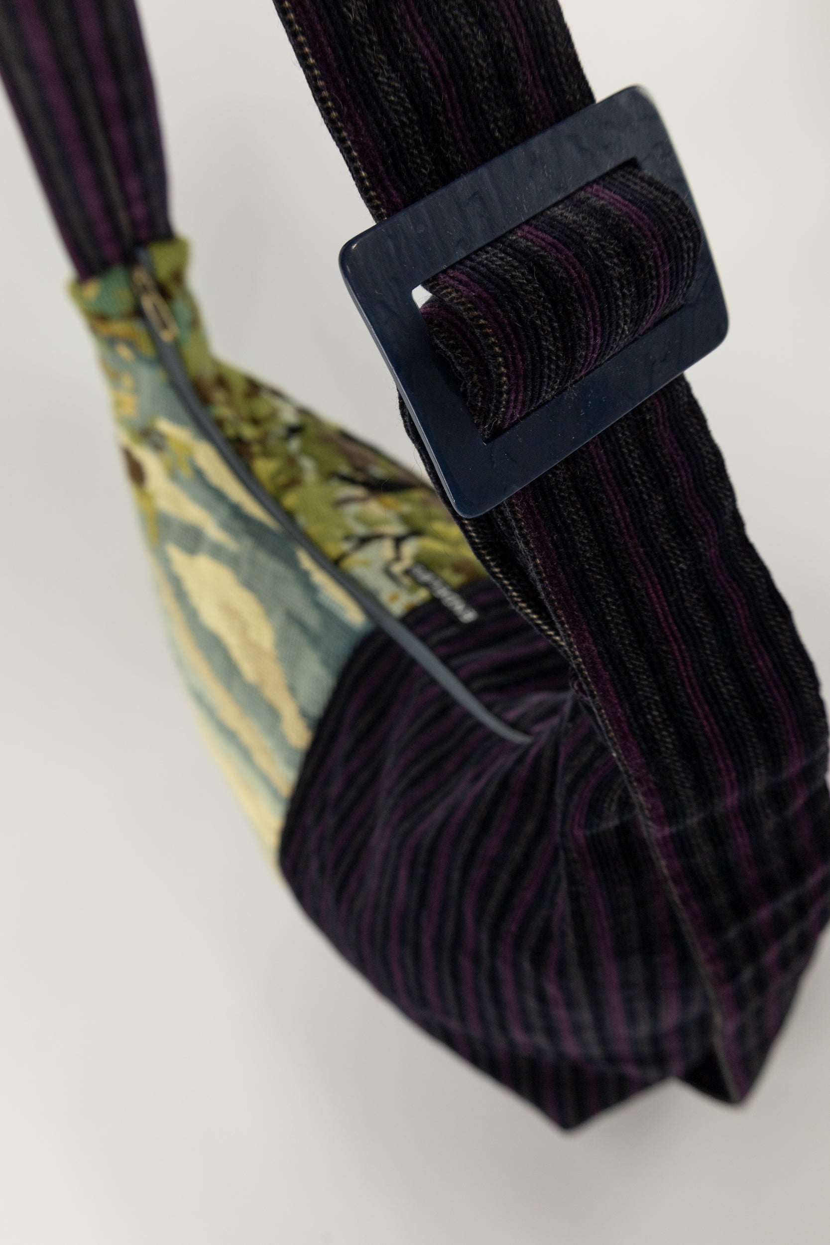 geborduurde vintage baguette bag handgemaakt tas