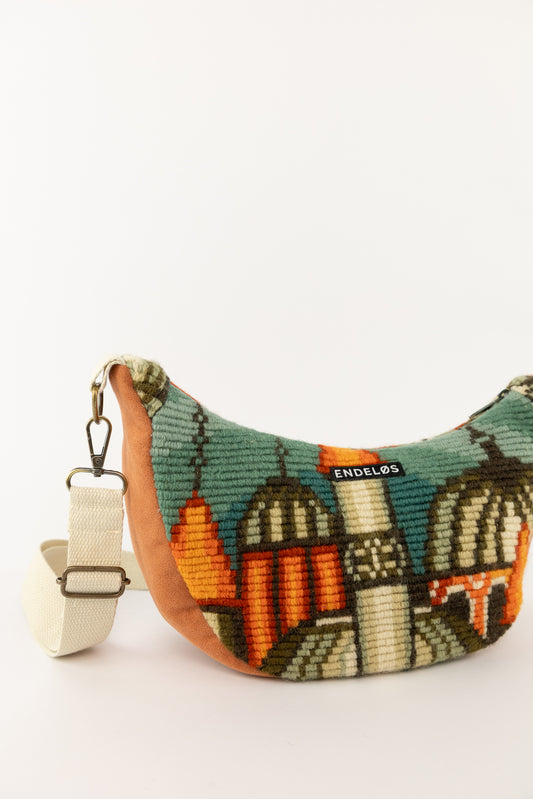 Lola bag M – geborduurde vintage tas - nr. 80