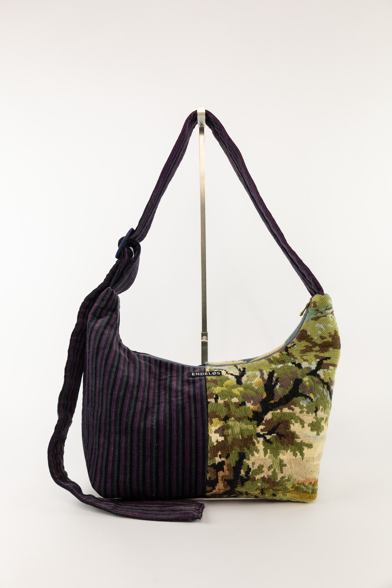 geborduurde vintage baguette bag handgemaakt tas