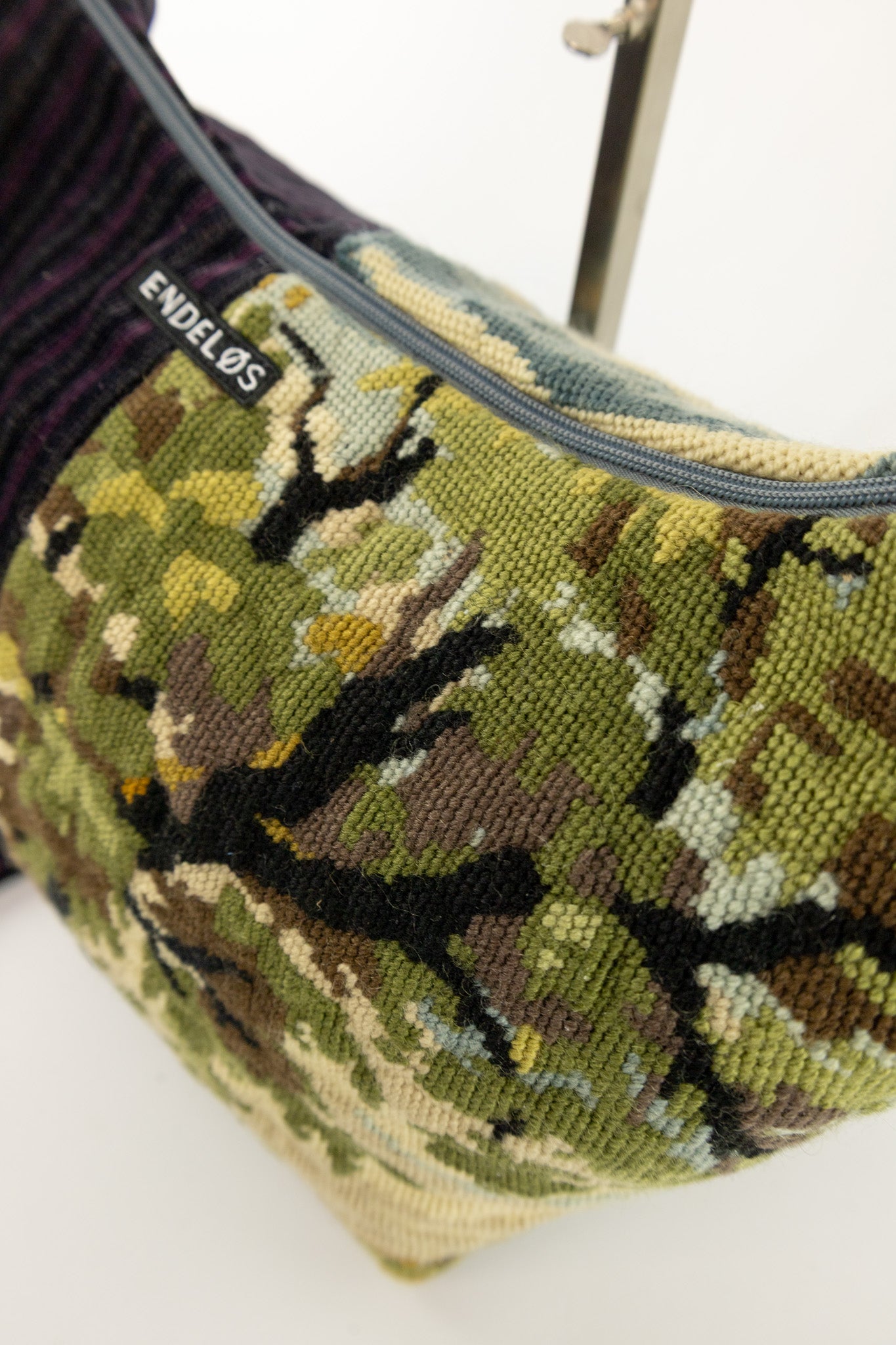 geborduurde vintage baguette bag handgemaakt tas