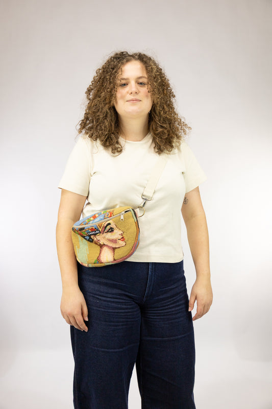 Zoe bag – geborduurde vintage tas - nr. 91