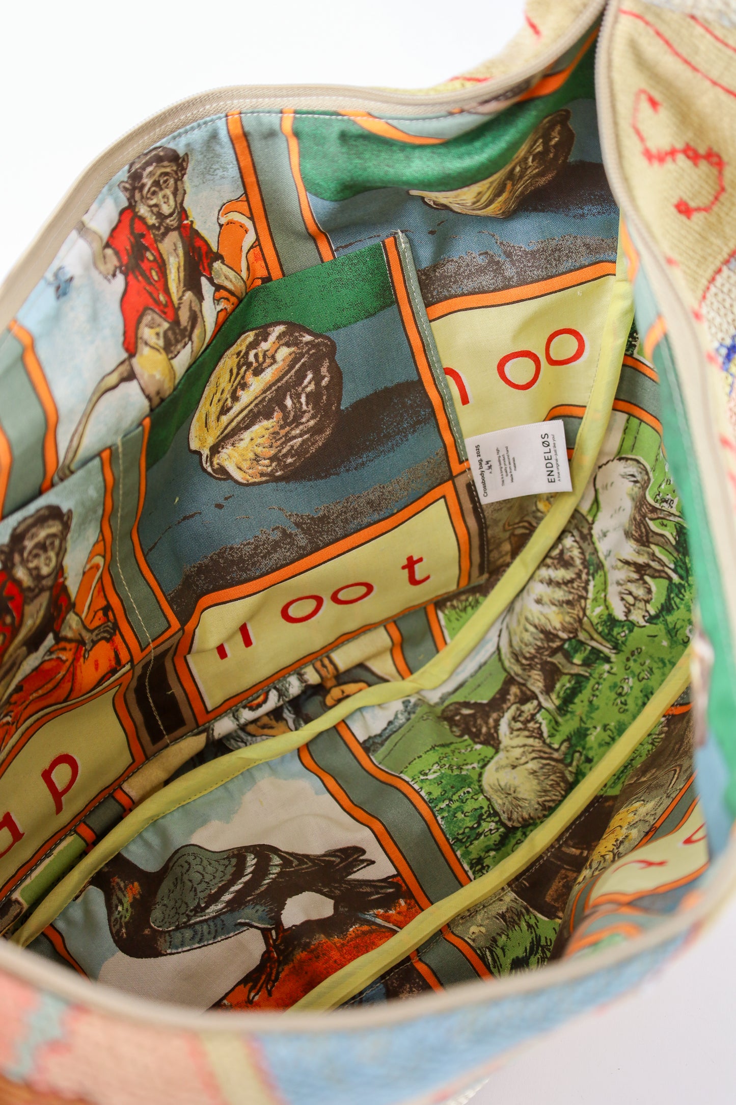 crossbody XL - nr. 44 aap noot mies