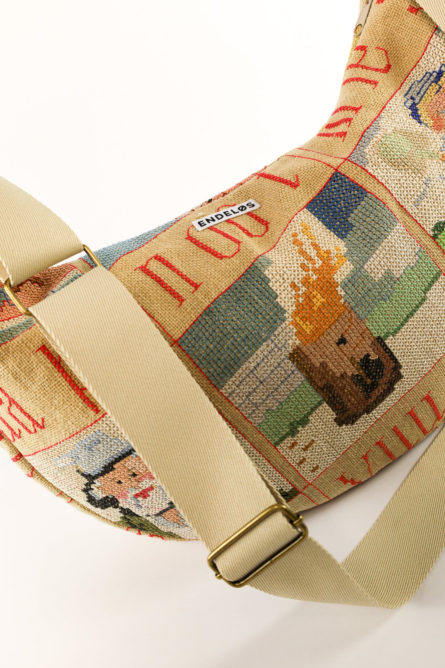 crossbody XL - nr. 44 aap noot mies