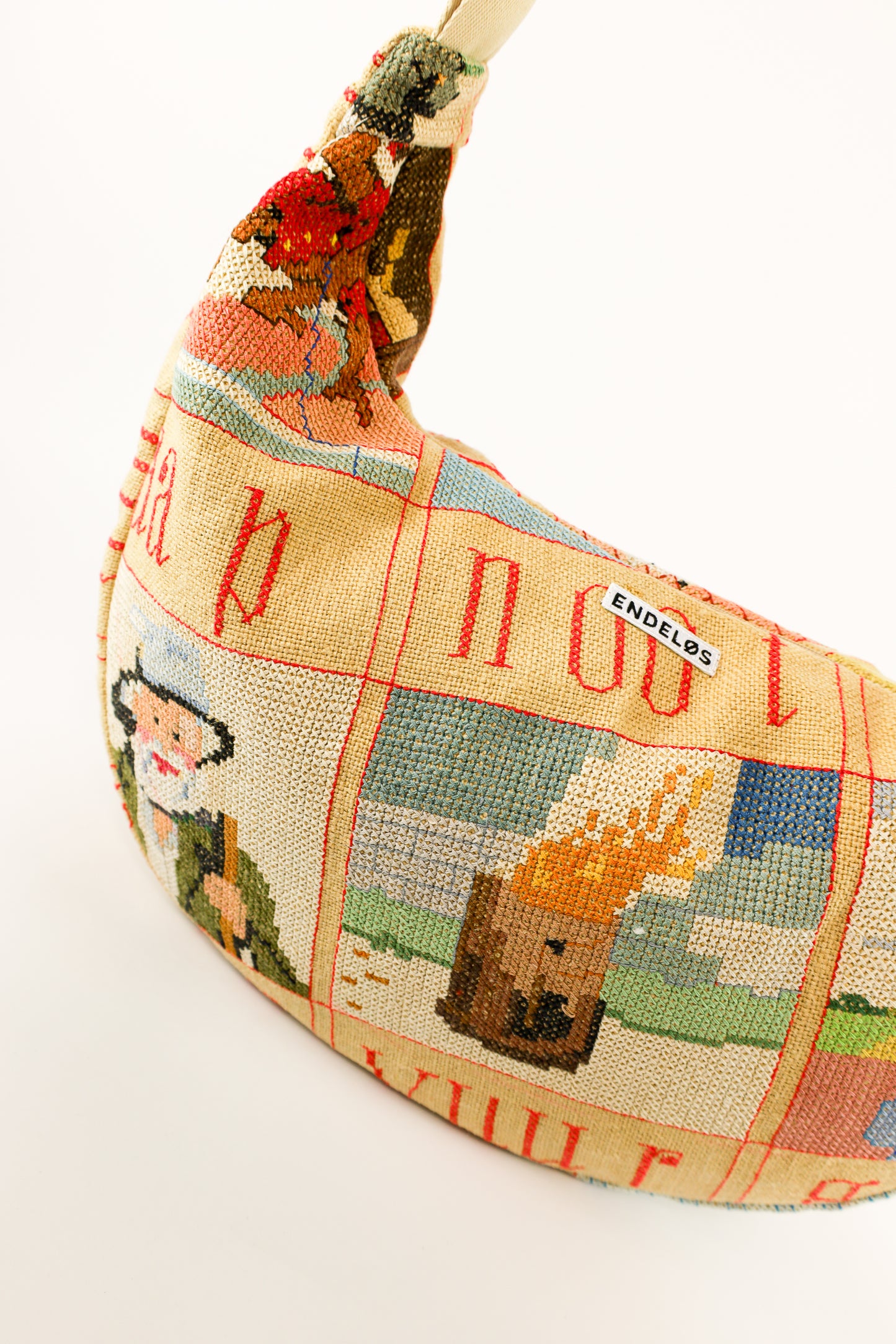 crossbody XL - nr. 44 aap noot mies