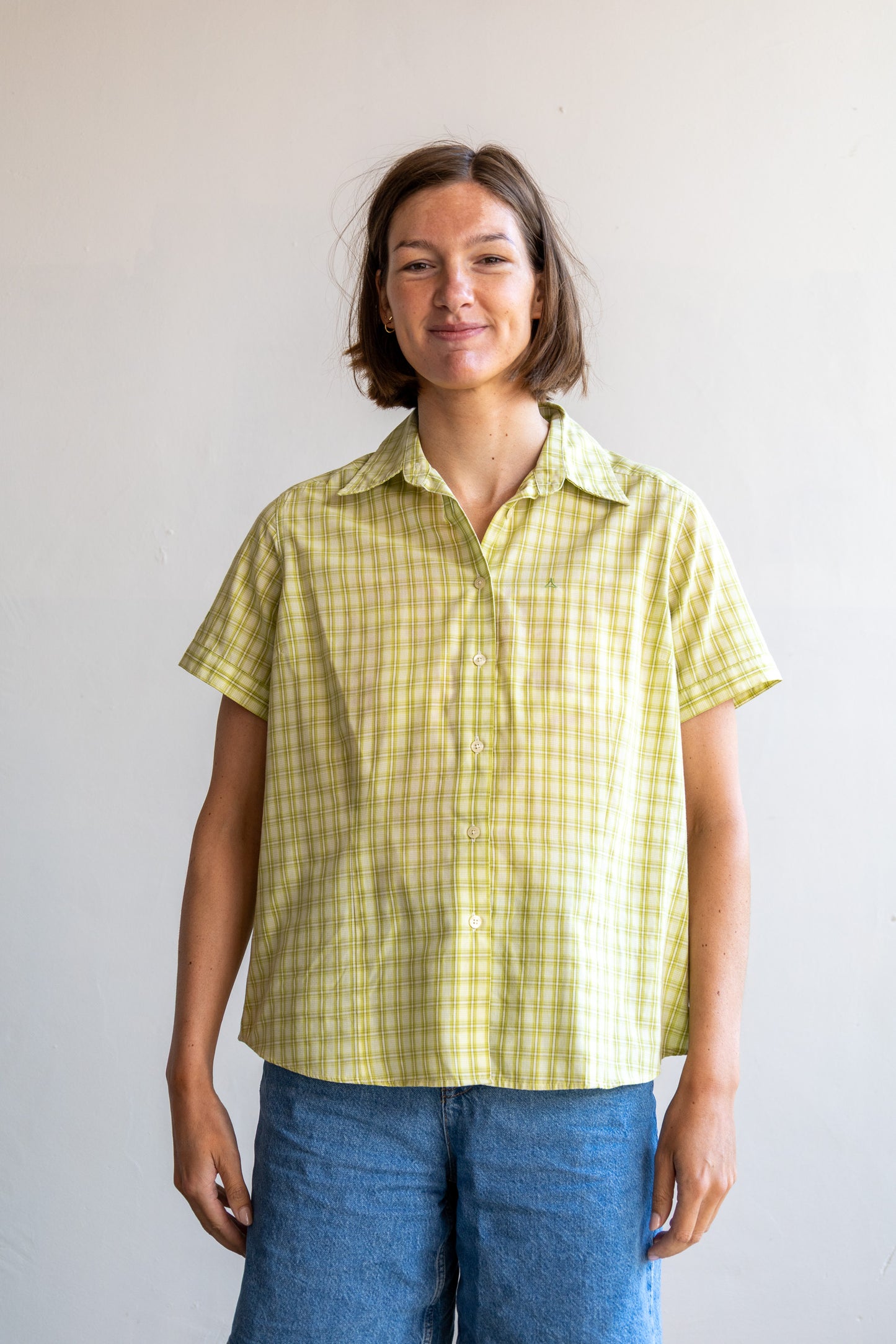 roan geblokte blouse - M