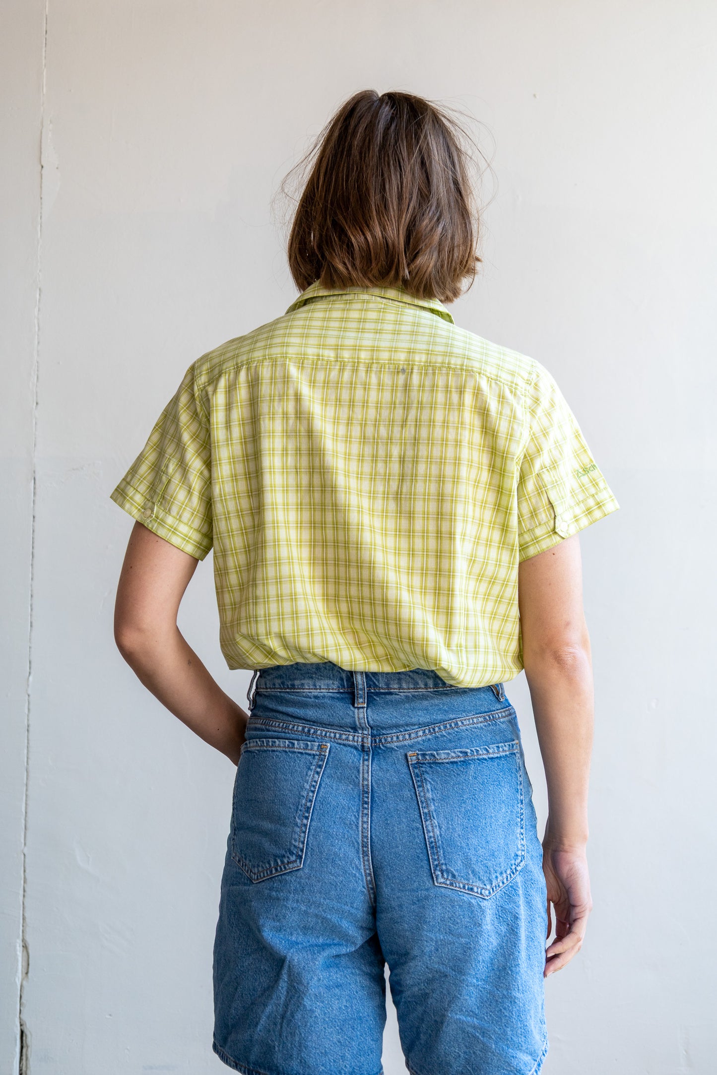 roan geblokte blouse - M