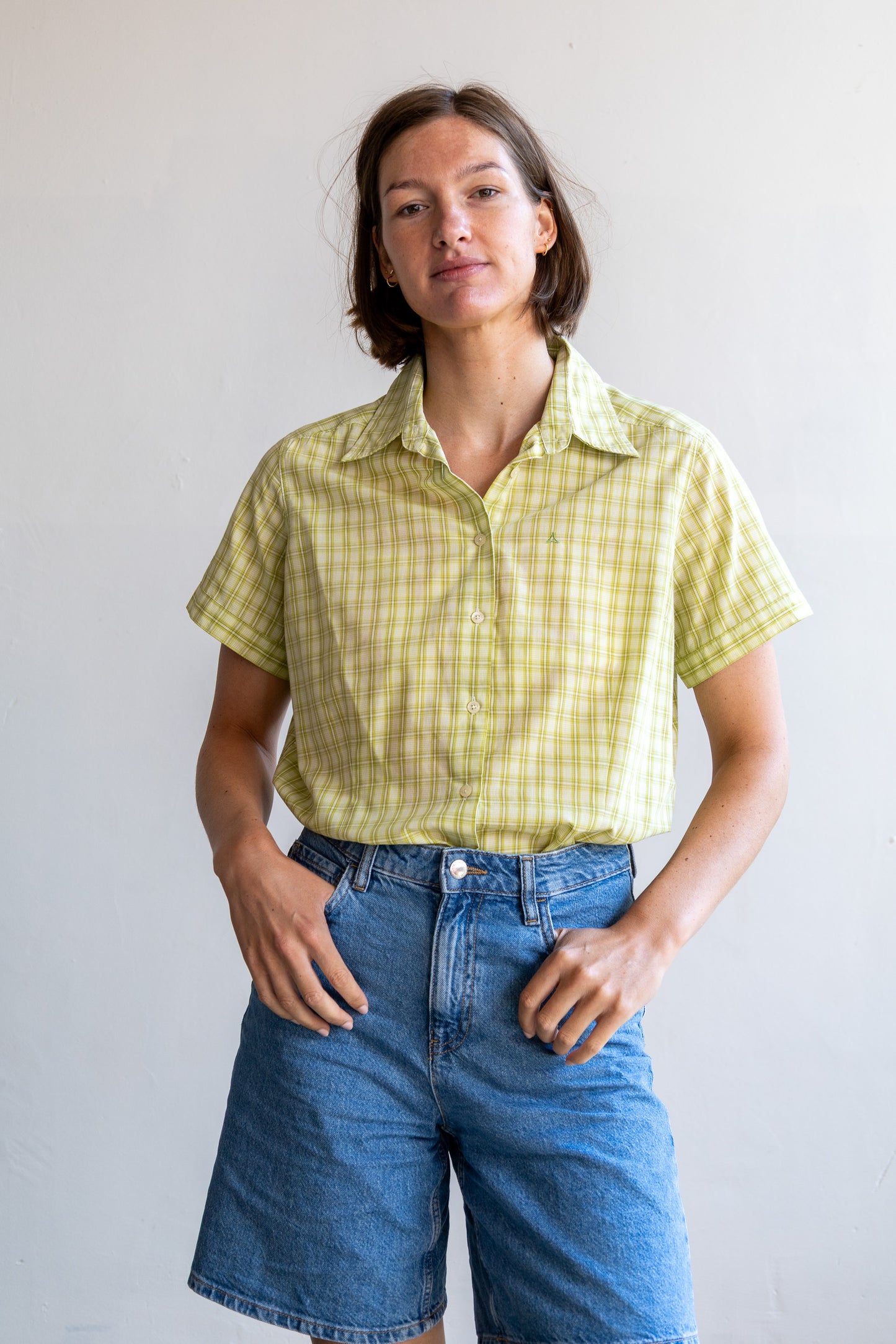roan geblokte blouse - M