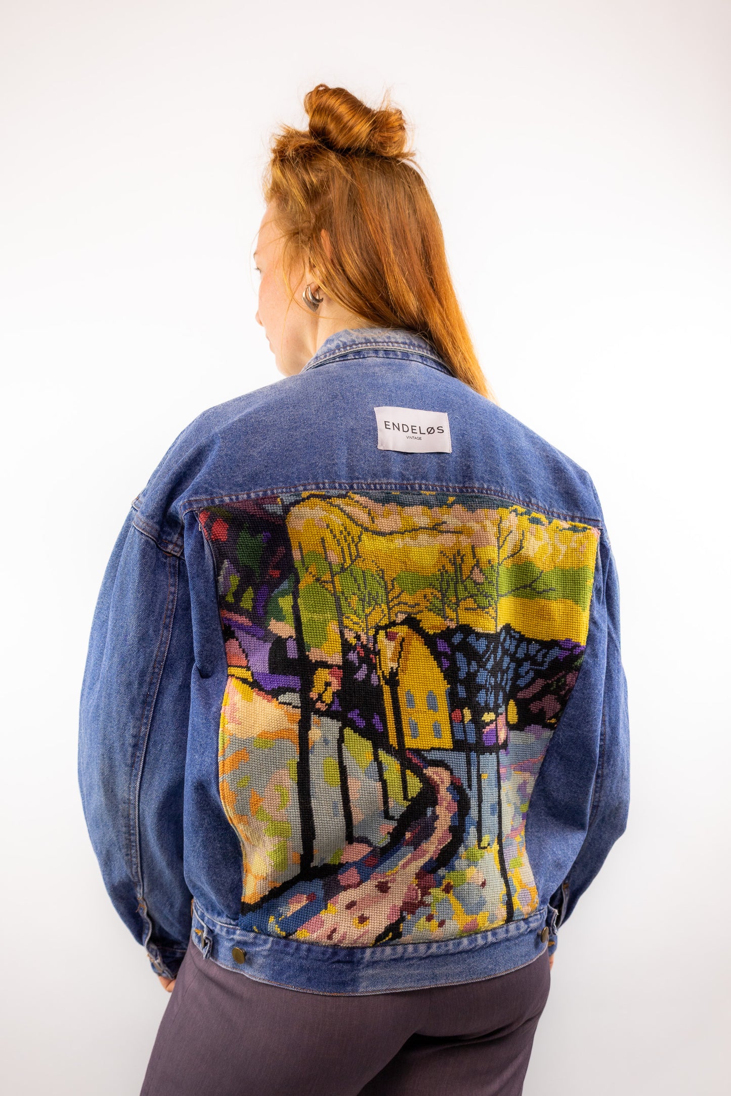 Remade jacket met borduurwerk het Huis - XL