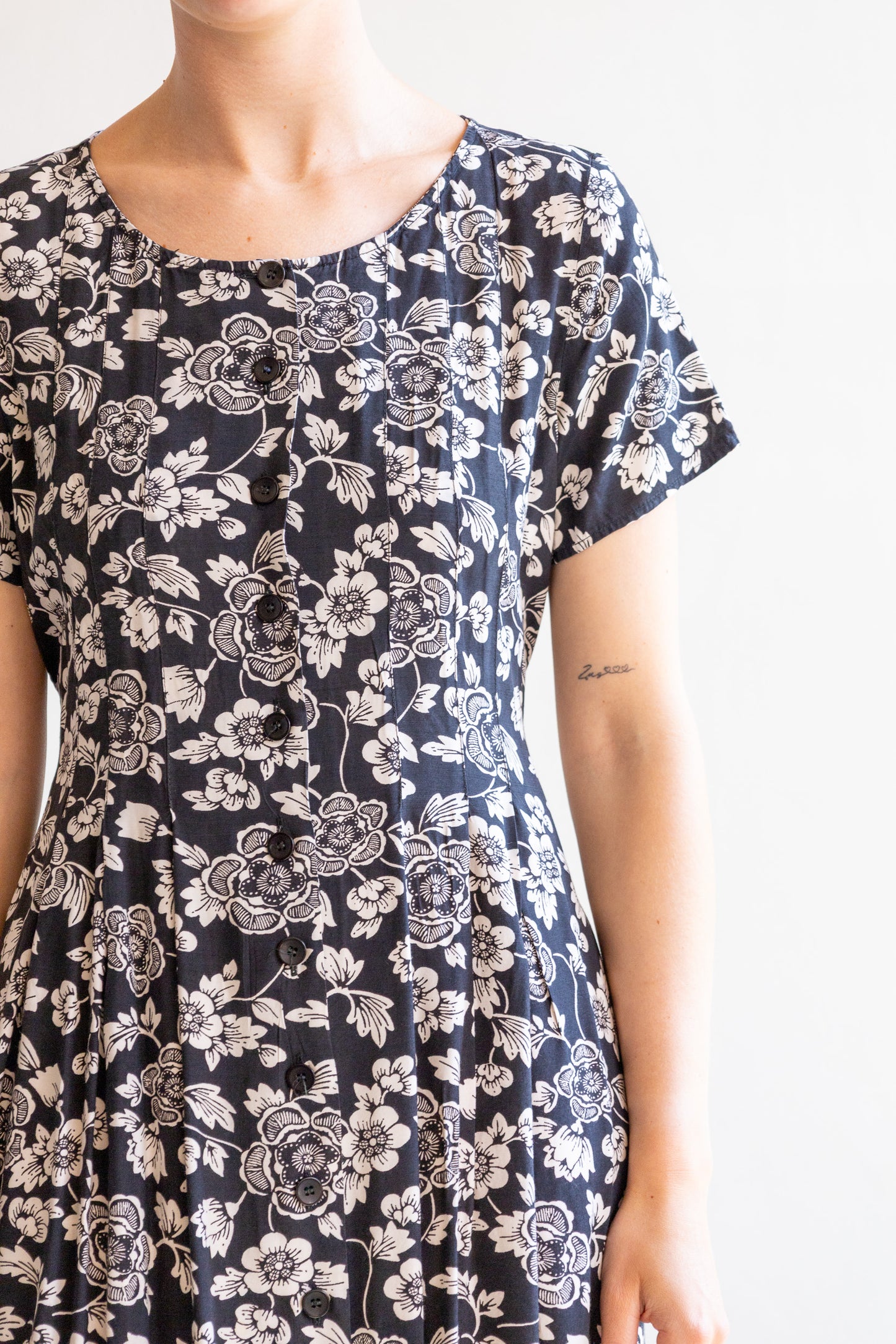 robyn bloemen jurk - L