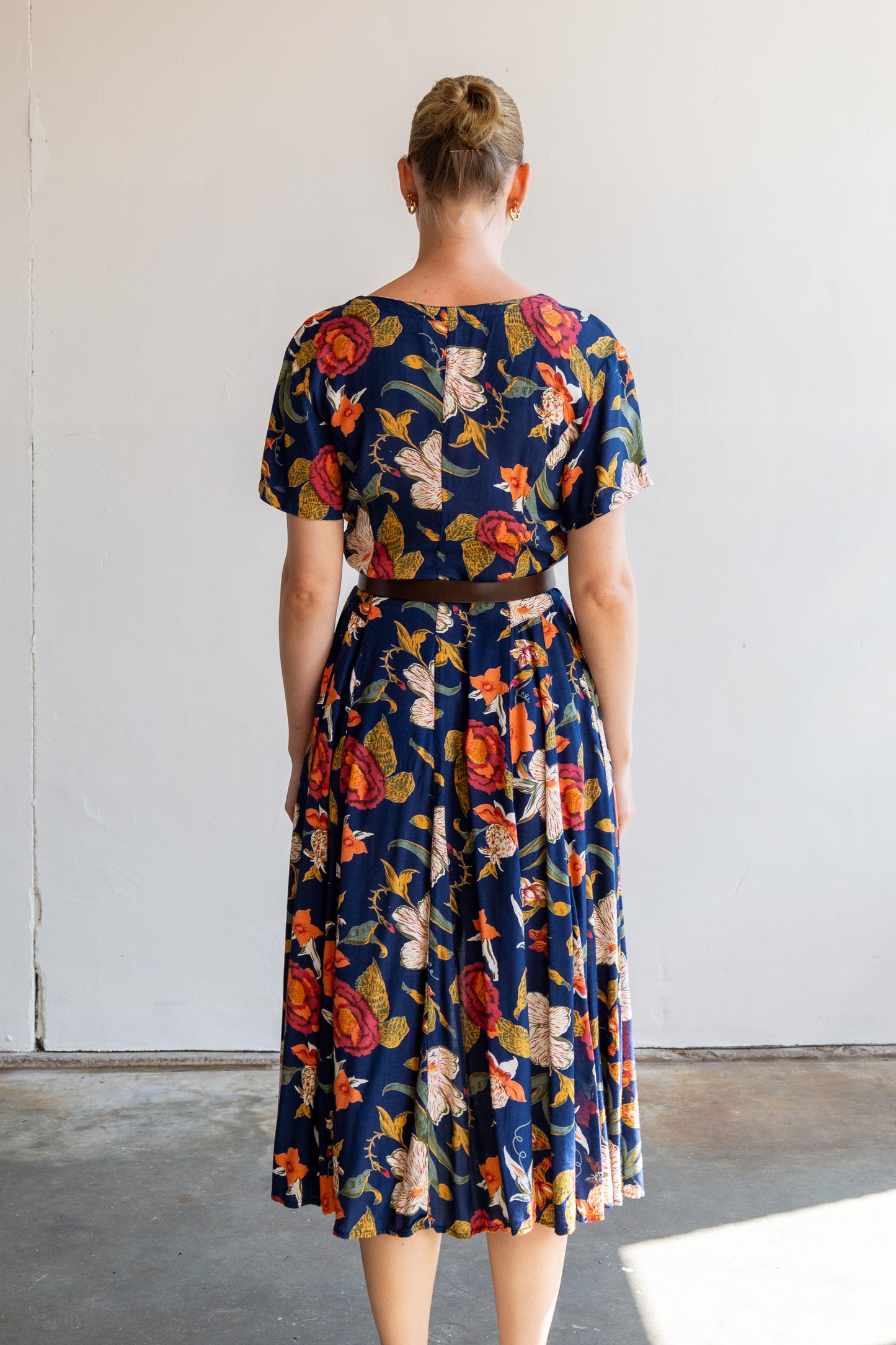 riva bloemen jurk - S