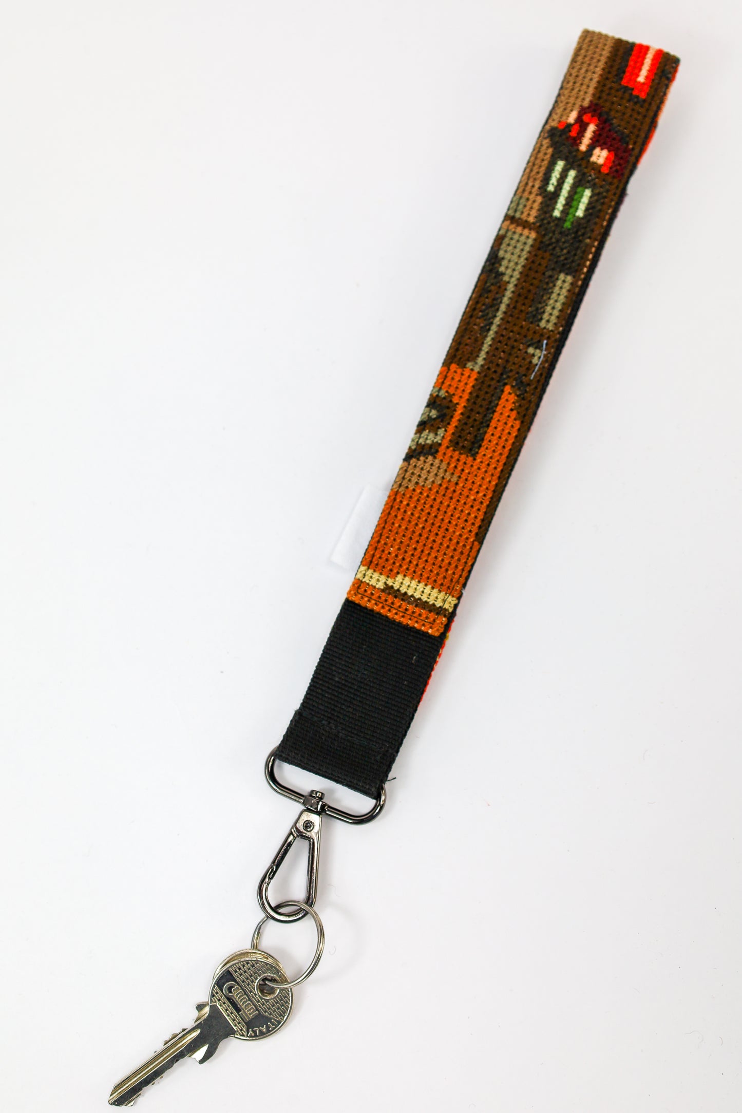 sleutelhanger - rood & goud