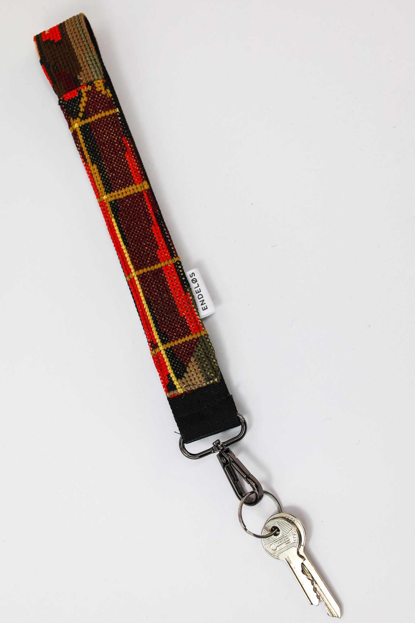 sleutelhanger - rood & goud