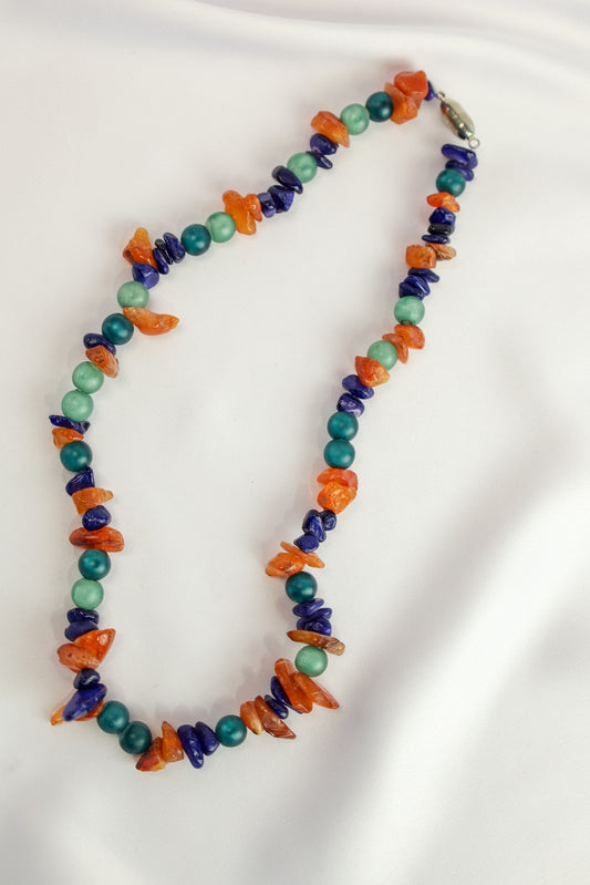 glaskralen -  ketting