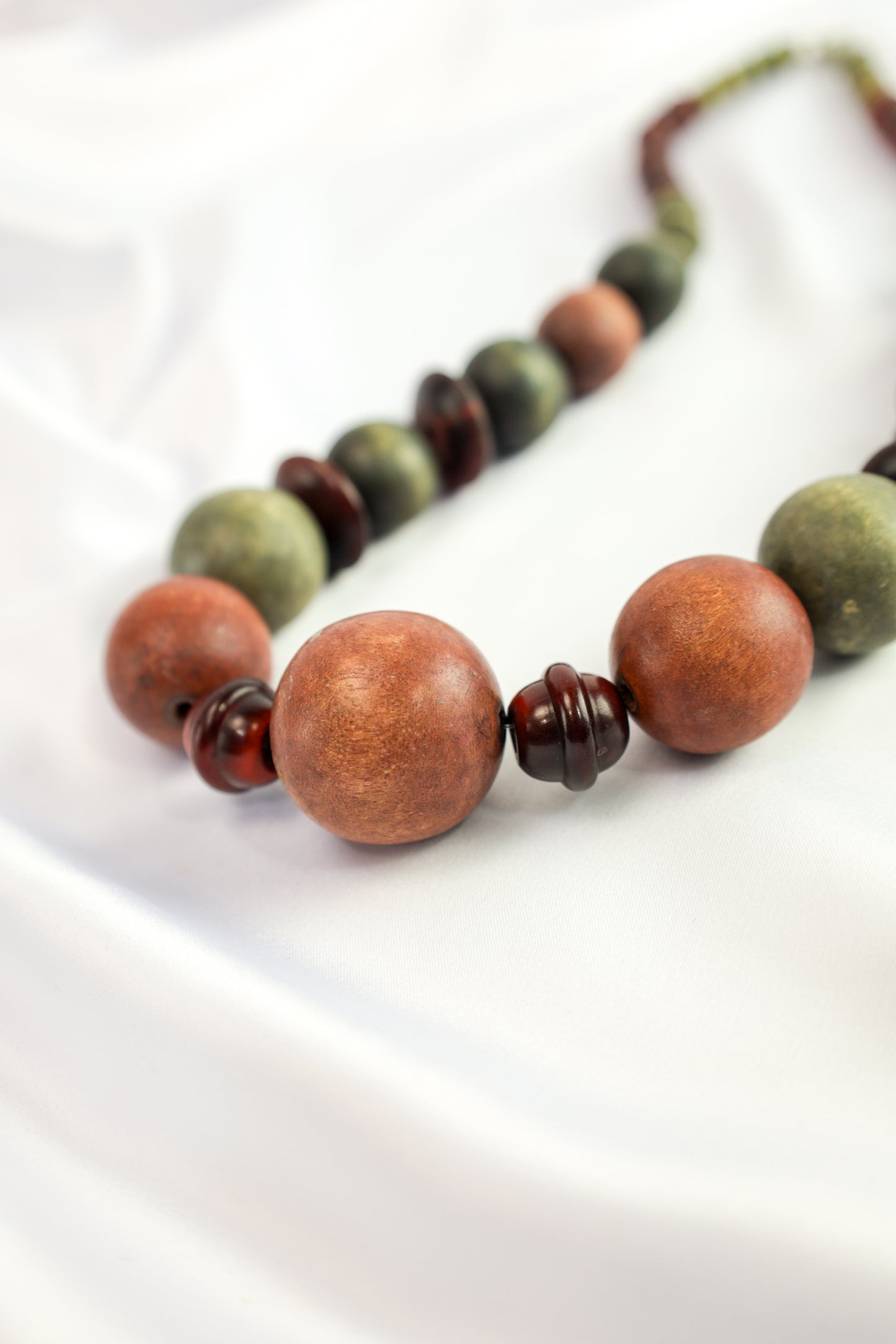 houten kralen - ketting