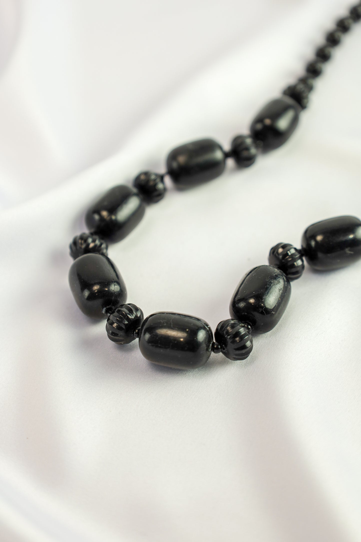 zwarte stenen - ketting