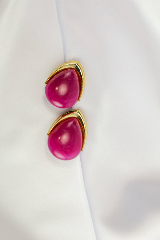 roze druppel -  clip on