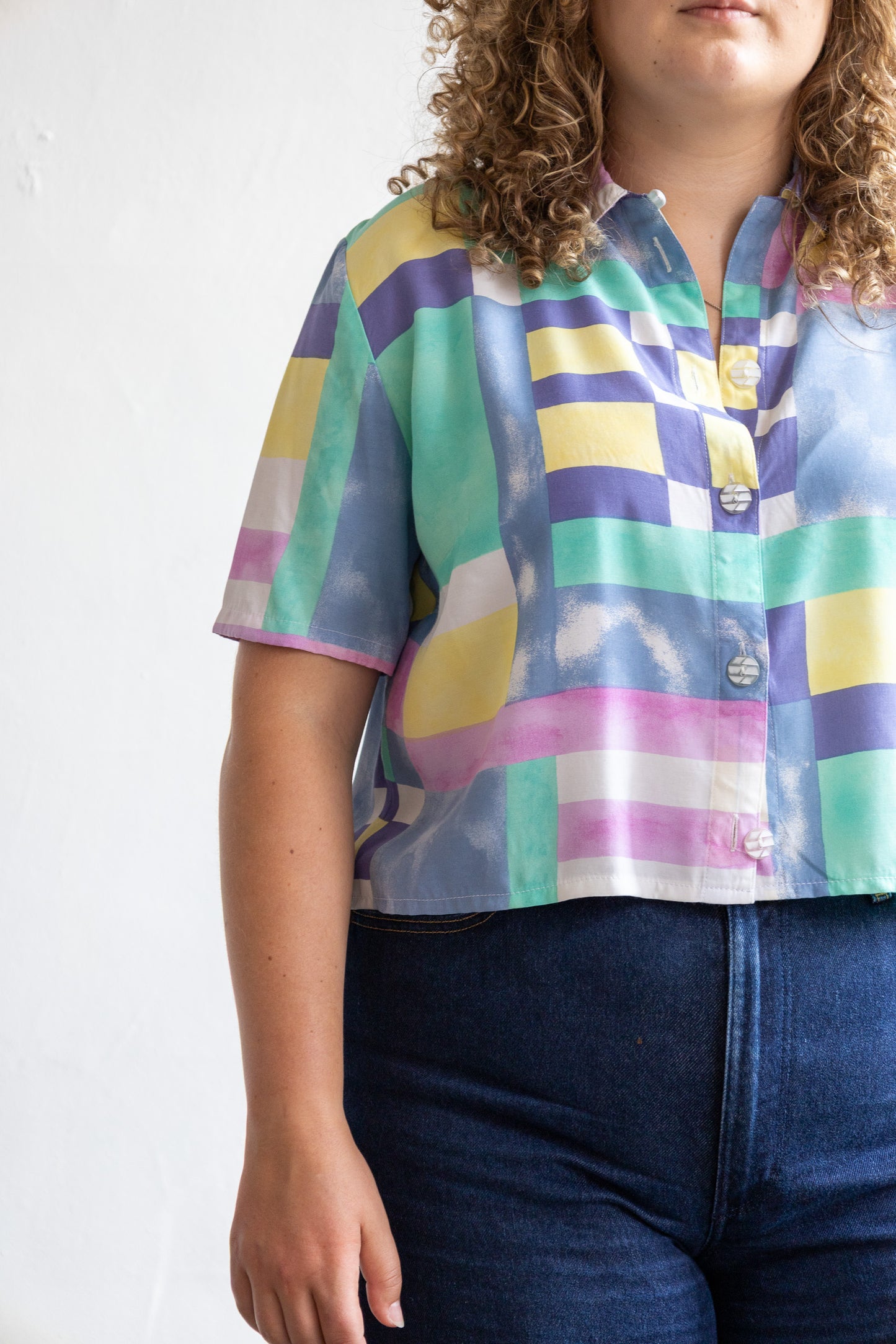 romy cropped blouse - XL