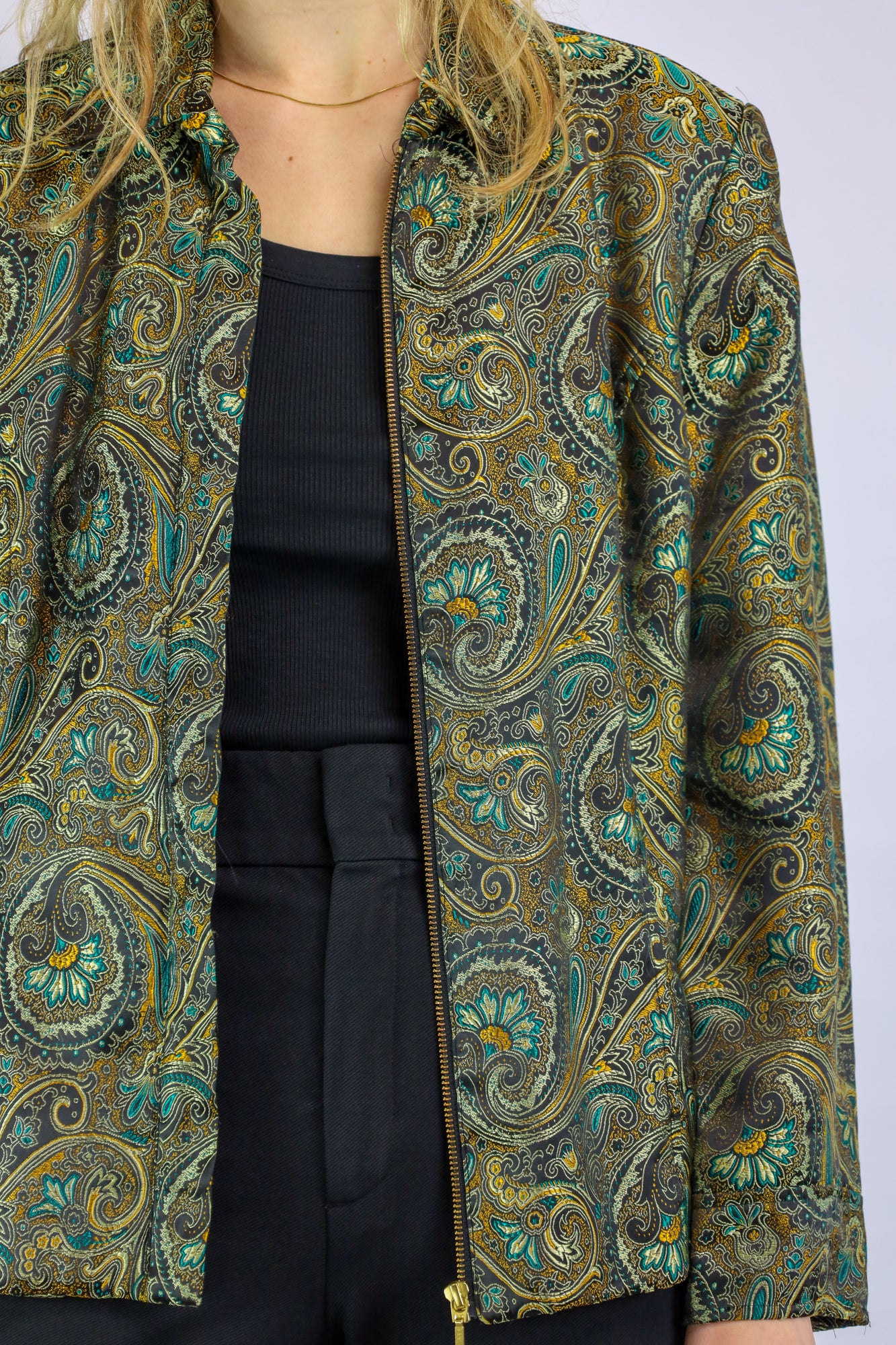 feyin paisley jacket - L