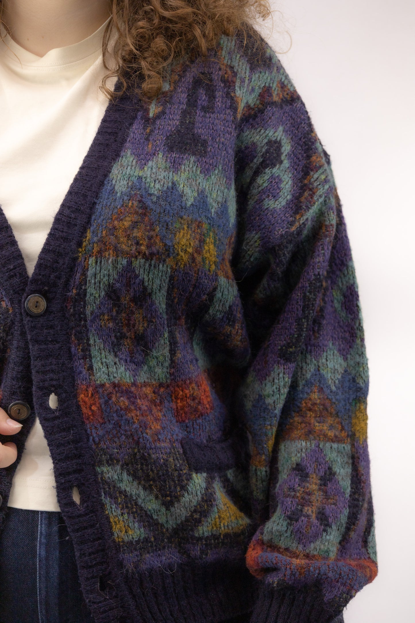 lewis vintage knitted vest - XL