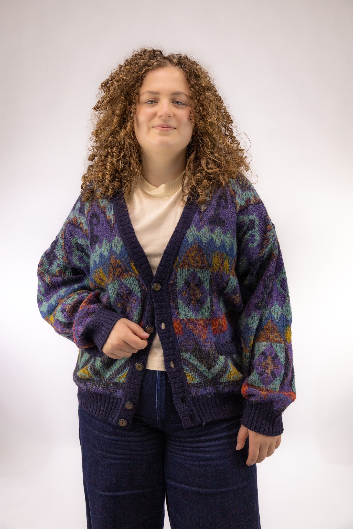 lewis vintage knitted vest - XL