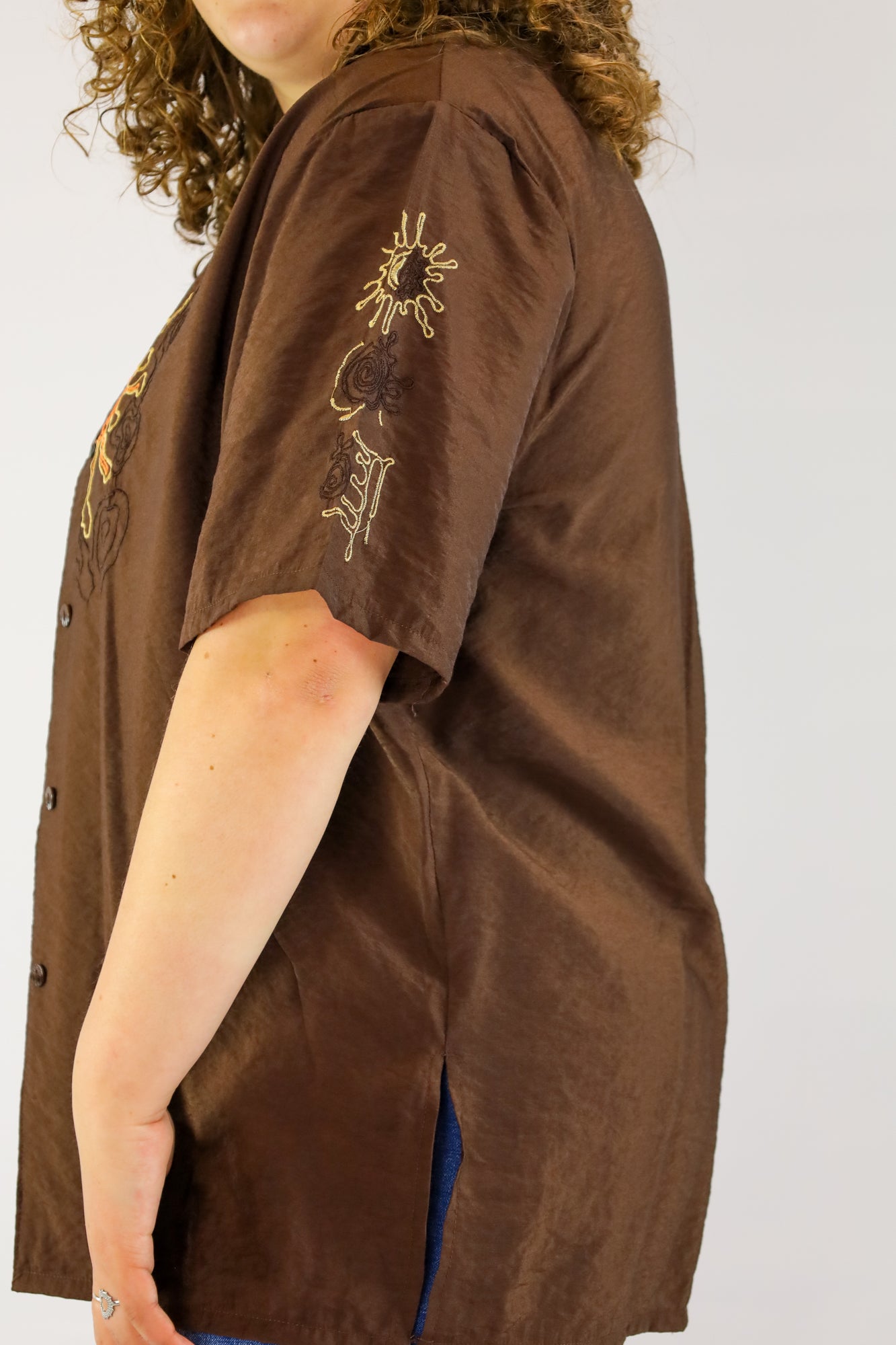 nove embroidery blouse - XXL