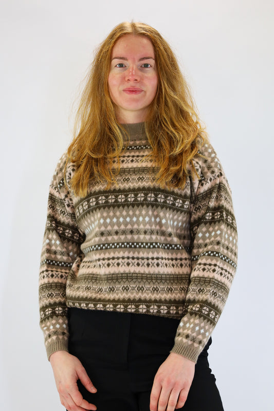 danna geo sweater - L/XL