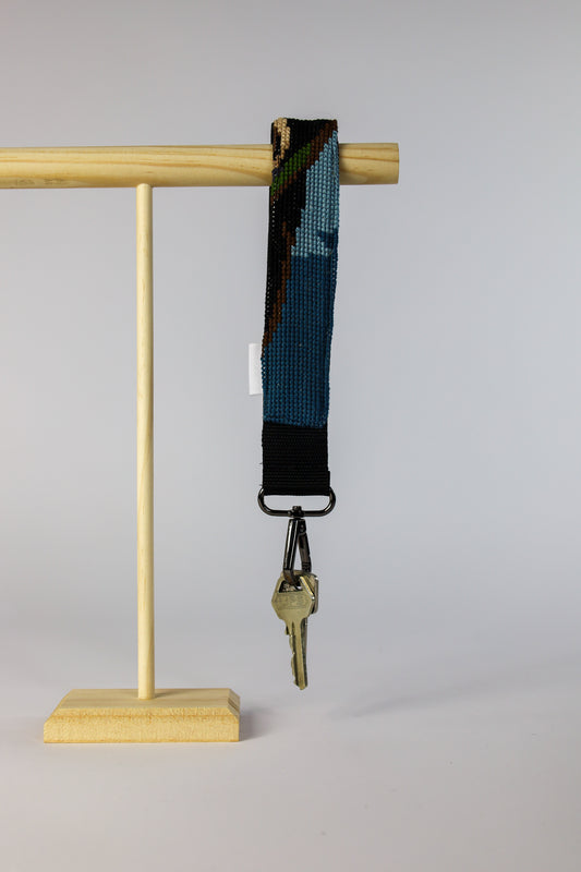 sleutelhanger - blue & green